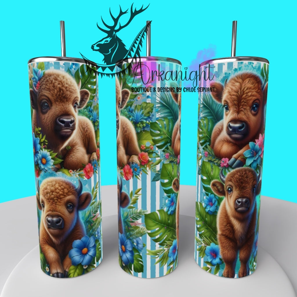 Gourde sur commande - Collection Monstera & Animals 2025 - Baby Bison