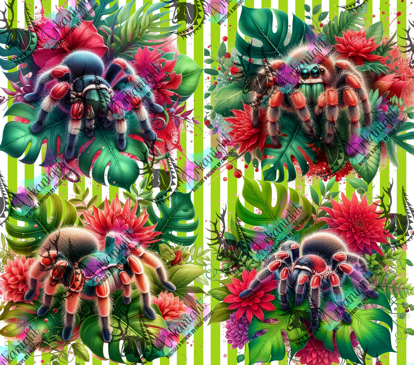 Numérique - Collection Monstera & Animals 2025 - Tarantule