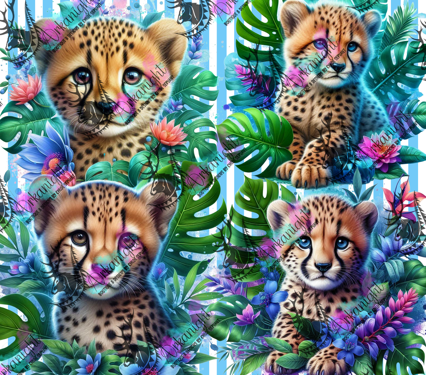 Numérique - Collection Monstera & Animals 2025 - Baby Cheetah