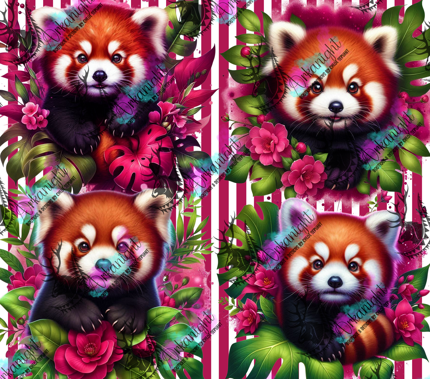 Numérique - Collection Monstera & Animals 2025 - Baby Red Panda