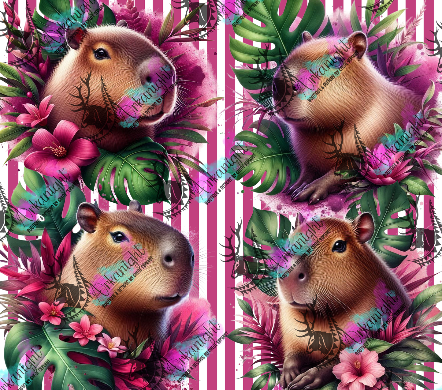 Numérique - Collection Monstera & Animals 2025 - Baby Capybara