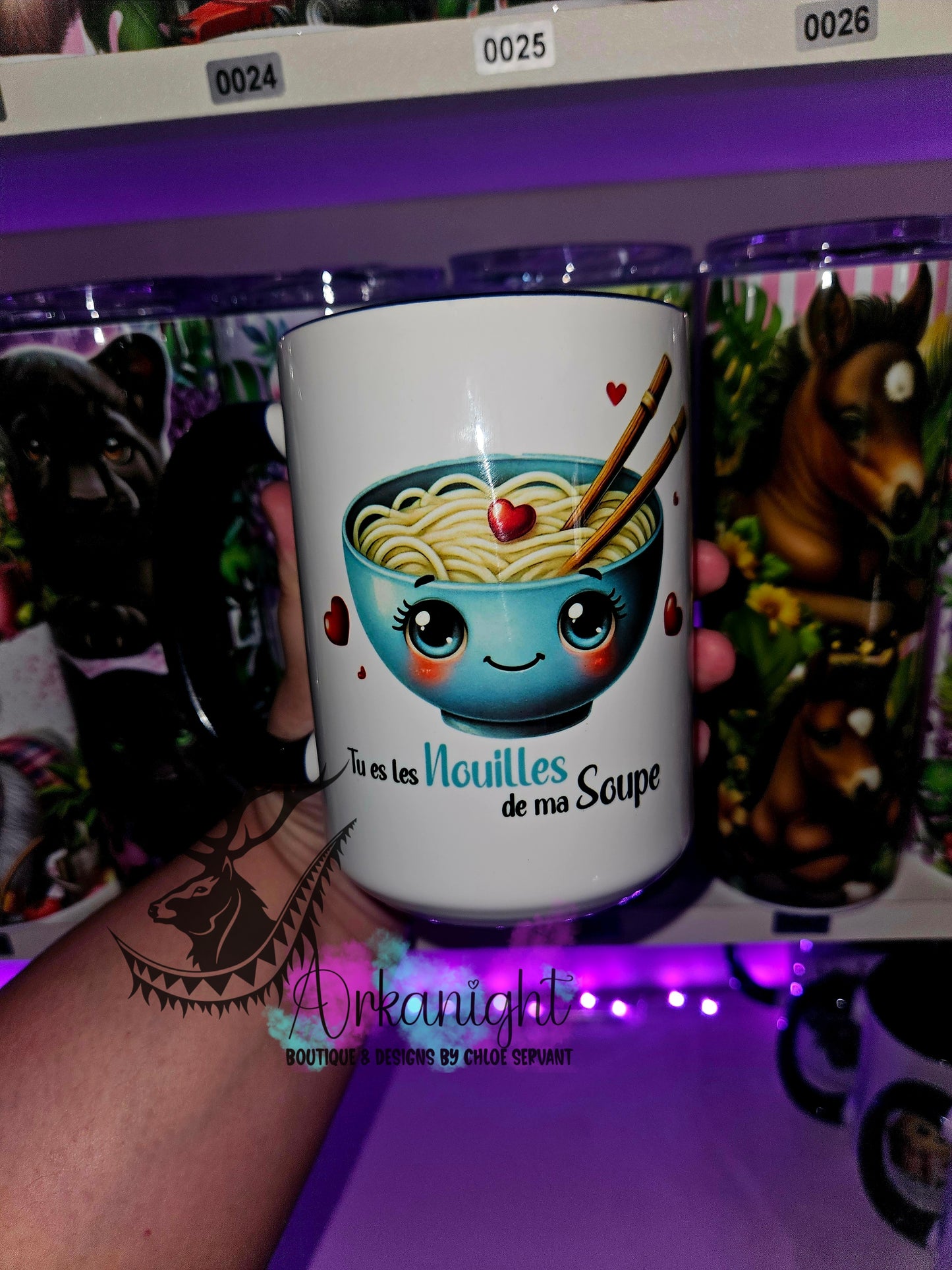 Tasse en céramique sur commande - Nouille de ma Soupe