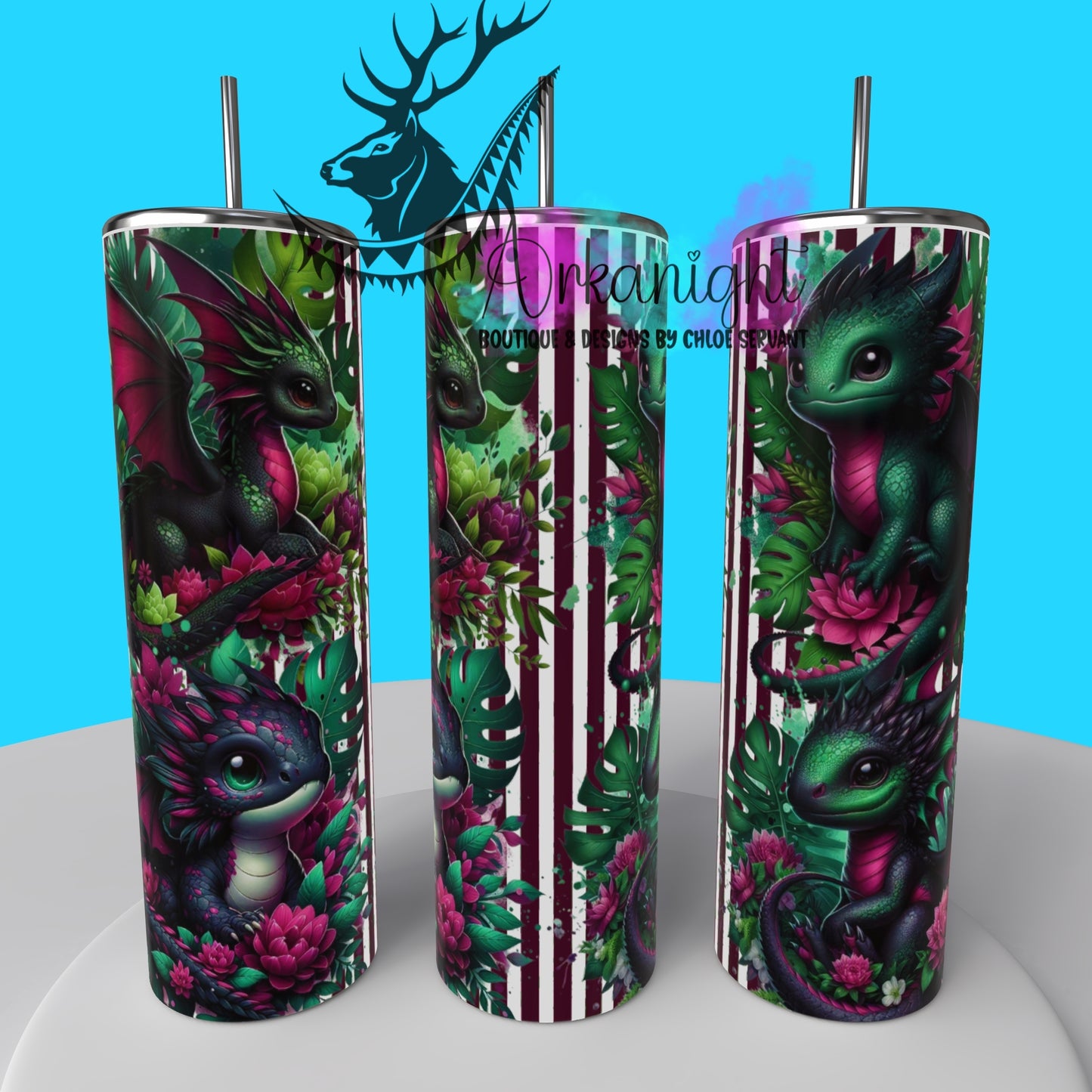 Gourde sur commande - Collection Monstera & Bébé Dragon 2025 - Bourgogne & Vert Forêt