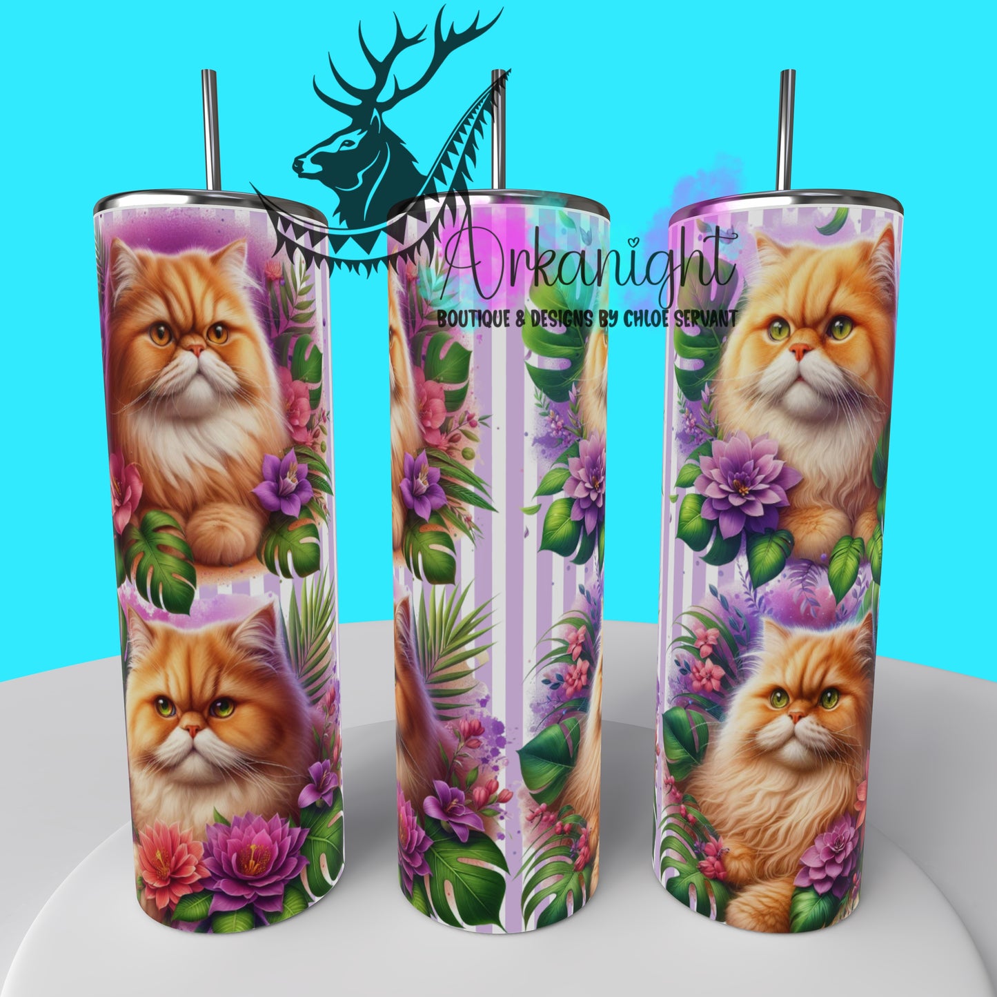 Gourde sur commande - Collection Monstera & Chat 2025 - Persan Roux