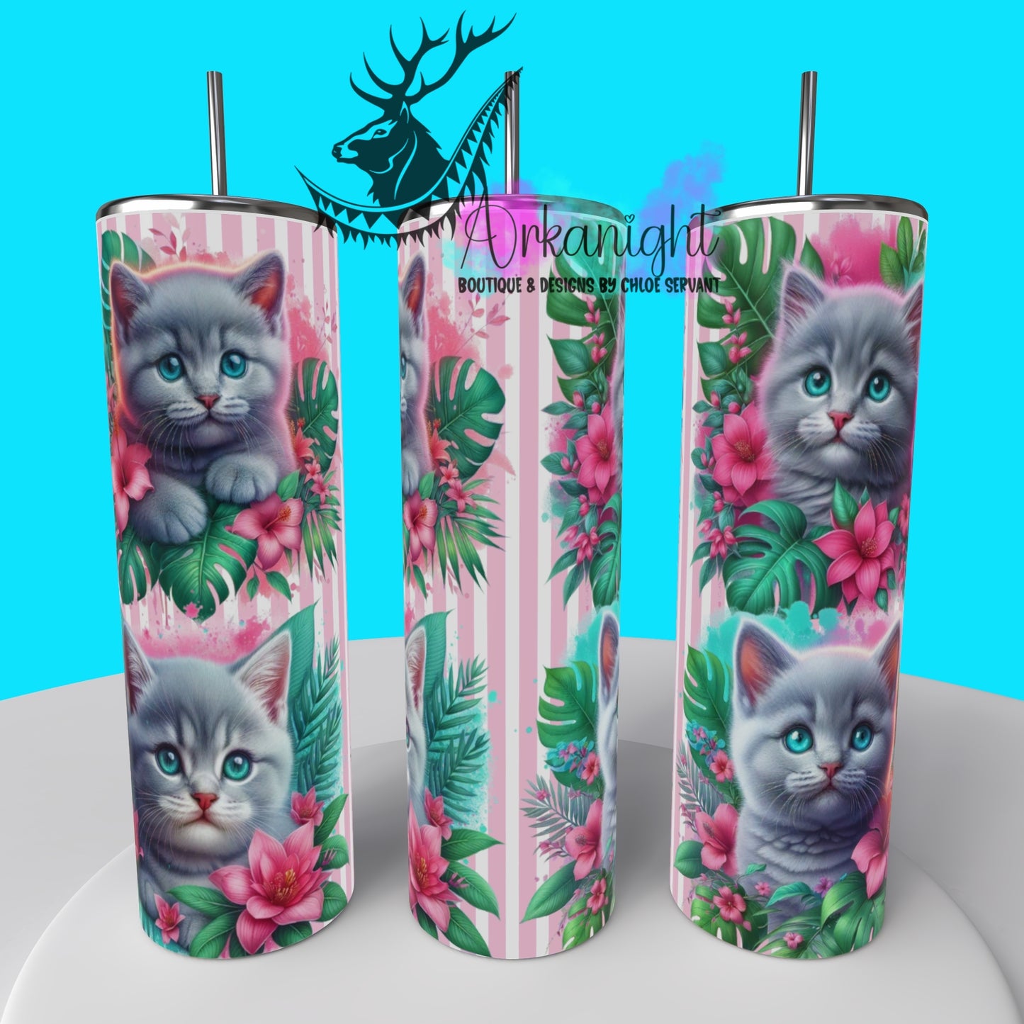 Gourde sur commande - Collection Monstera & Chaton 2025 - Gris Poil Court