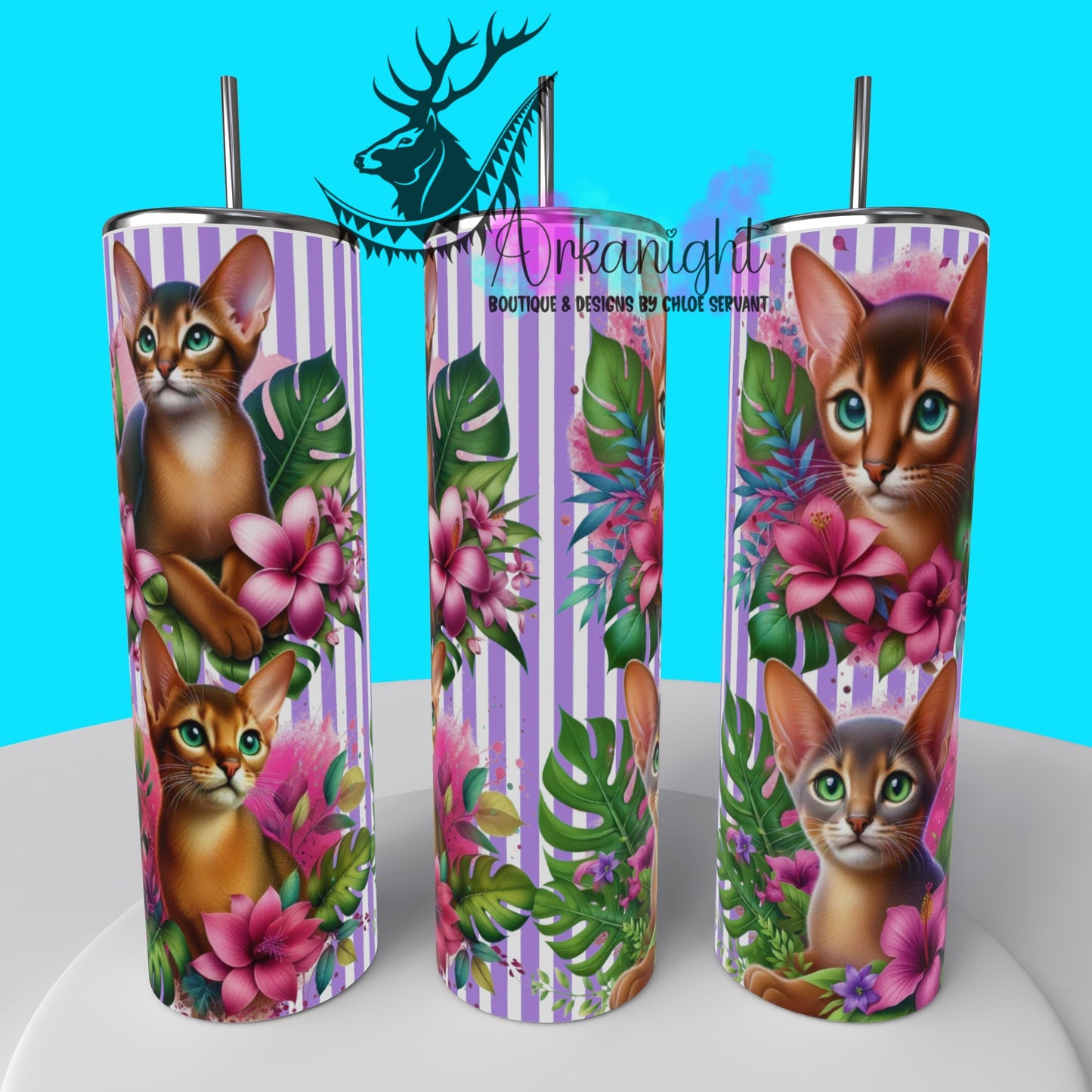 Gourde sur commande - Collection Monstera & Chaton 2025 - Abyssin