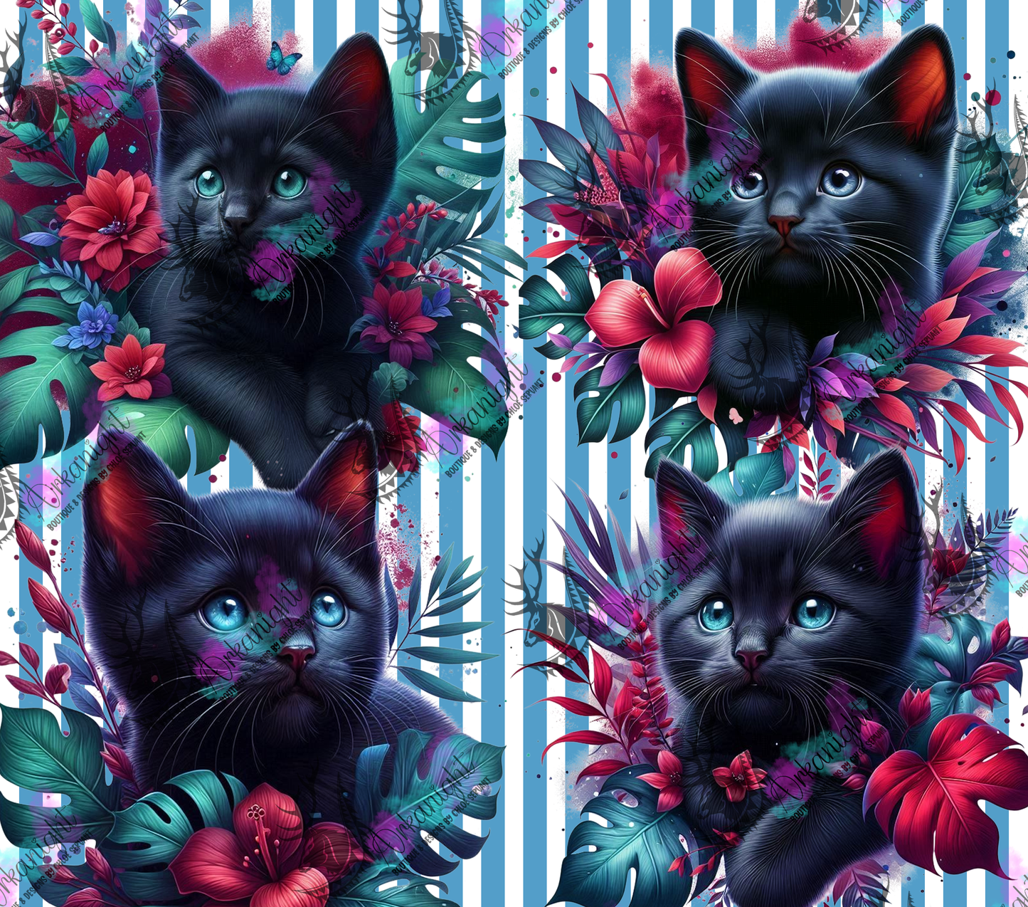 Numérique - Collection Monstera & Chaton 2025 - Noir