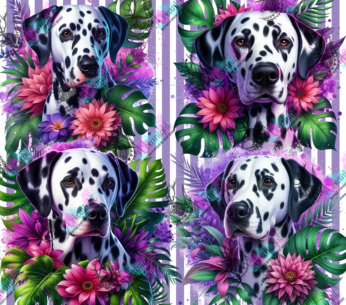Numérique - Collection Monstera & Chien 2025 - Dalmatien