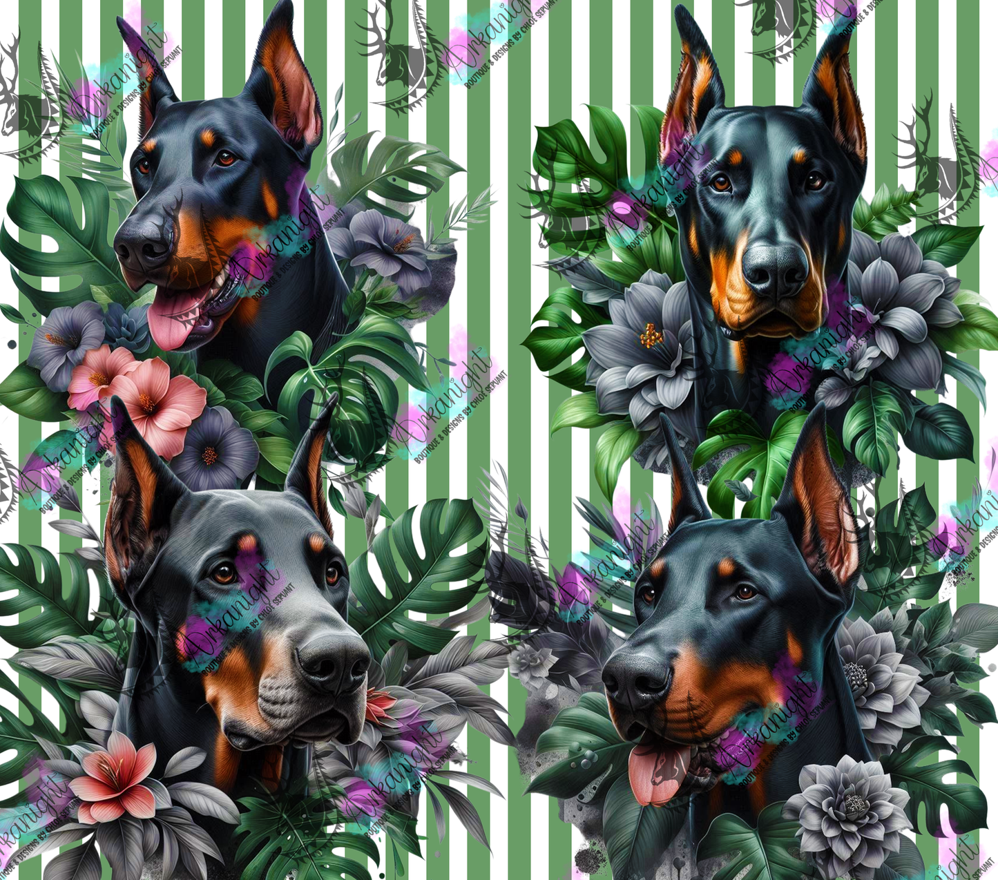 Numérique - Collection Monstera & Chien 2025 - Doberman