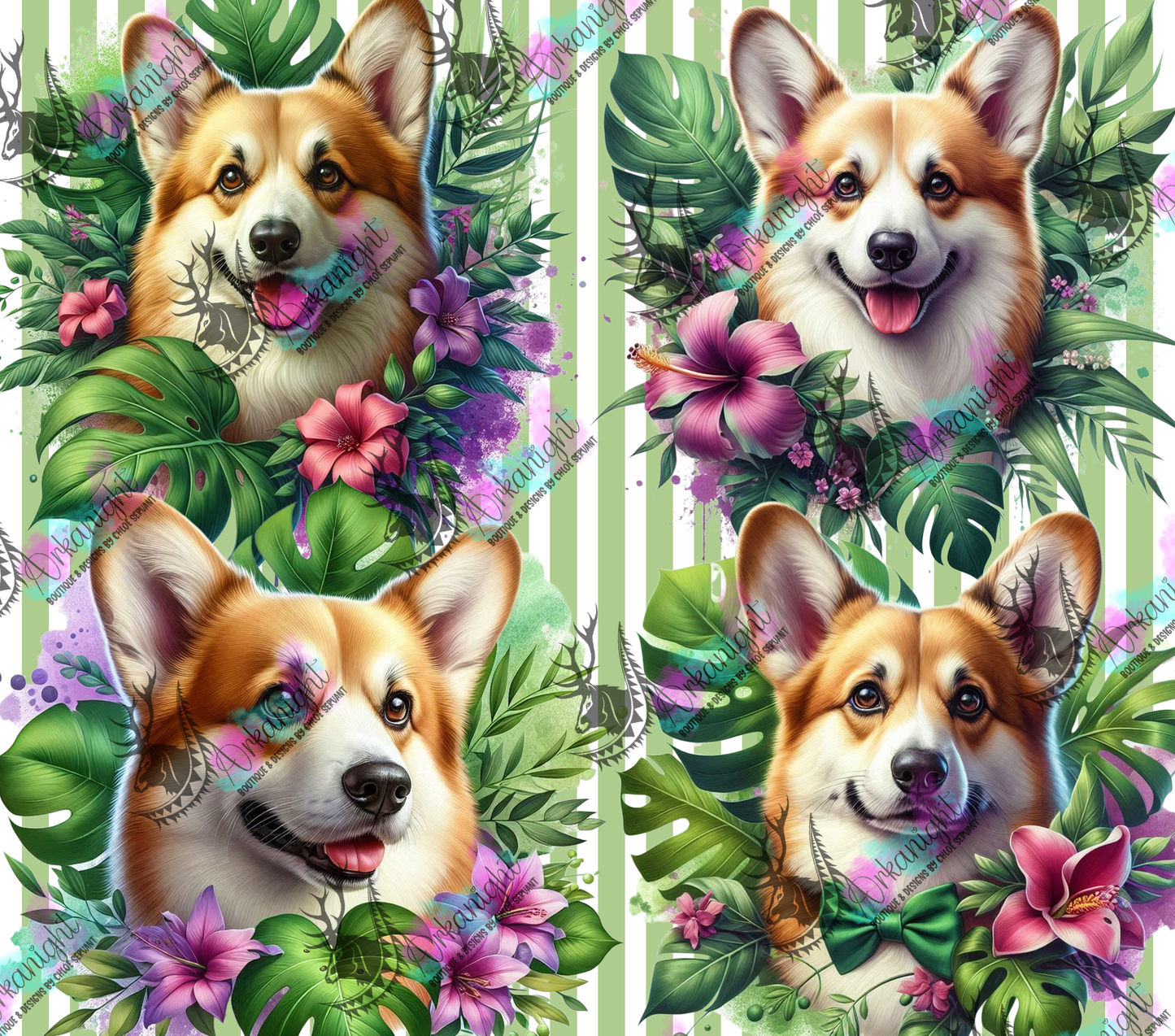 Numérique - Collection Monstera & Chien 2025 - Corgi
