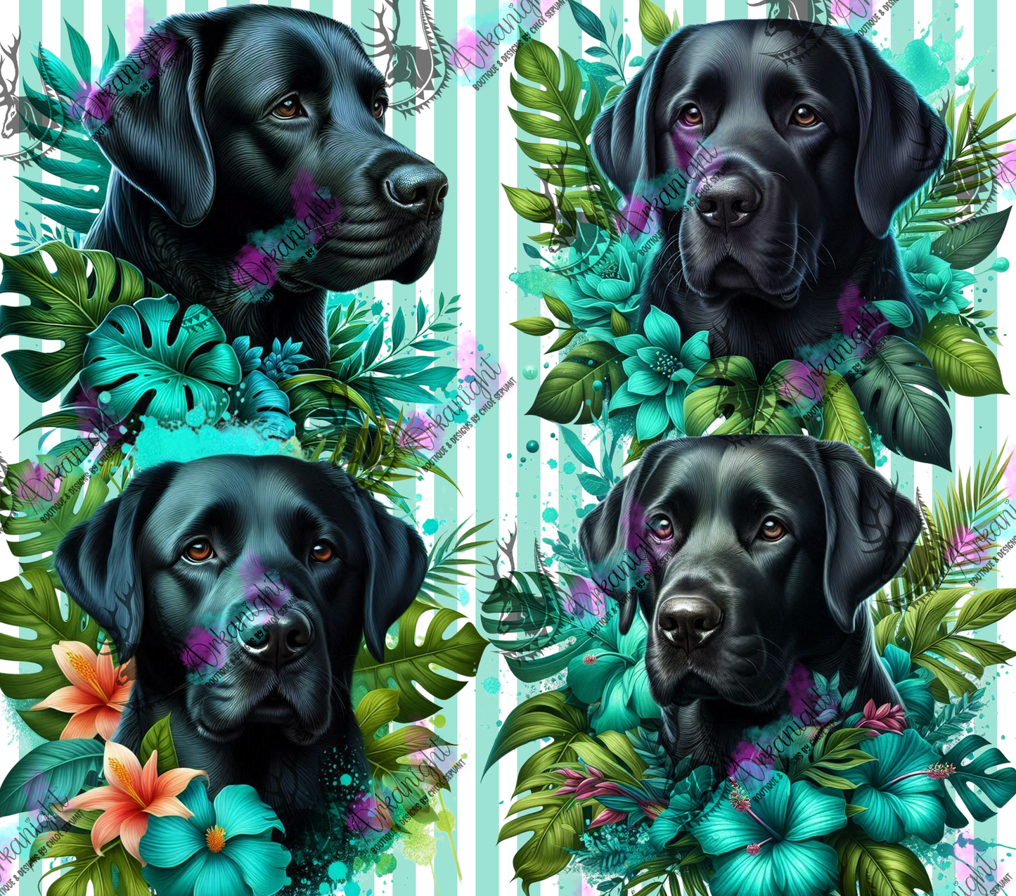 Numérique - Collection Monstera & Chien 2025 - Labrador