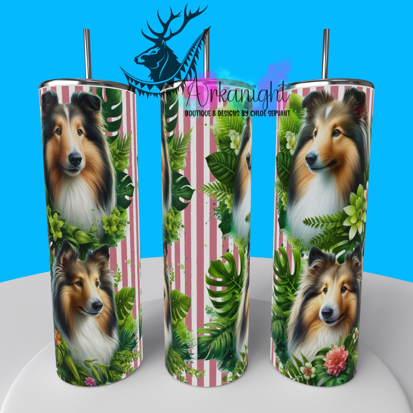 Gourde sur commande - Collection Monstera & Chien 2025 - Shetland
