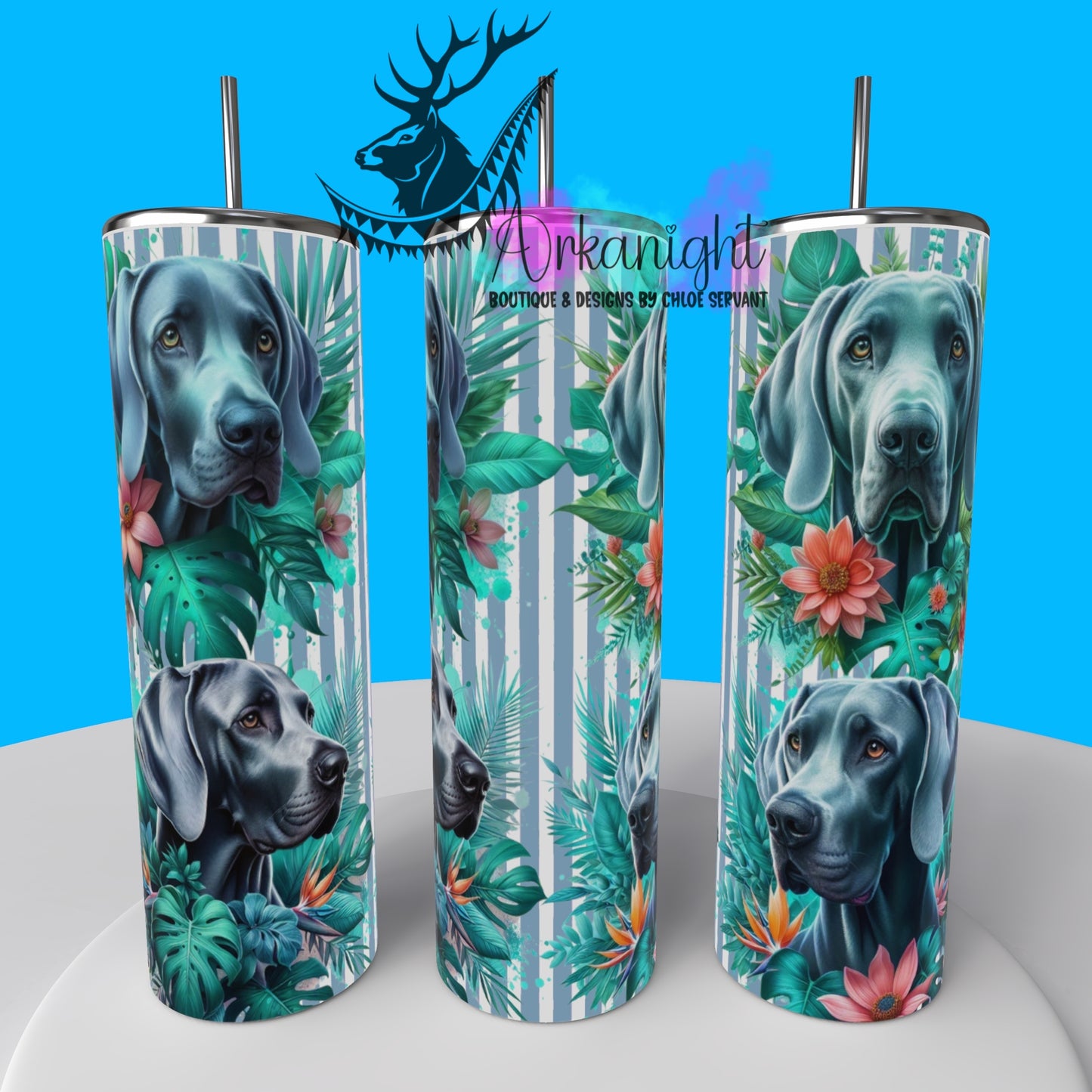 Gourde sur commande - Collection Monstera & Chien 2025 - Weimar