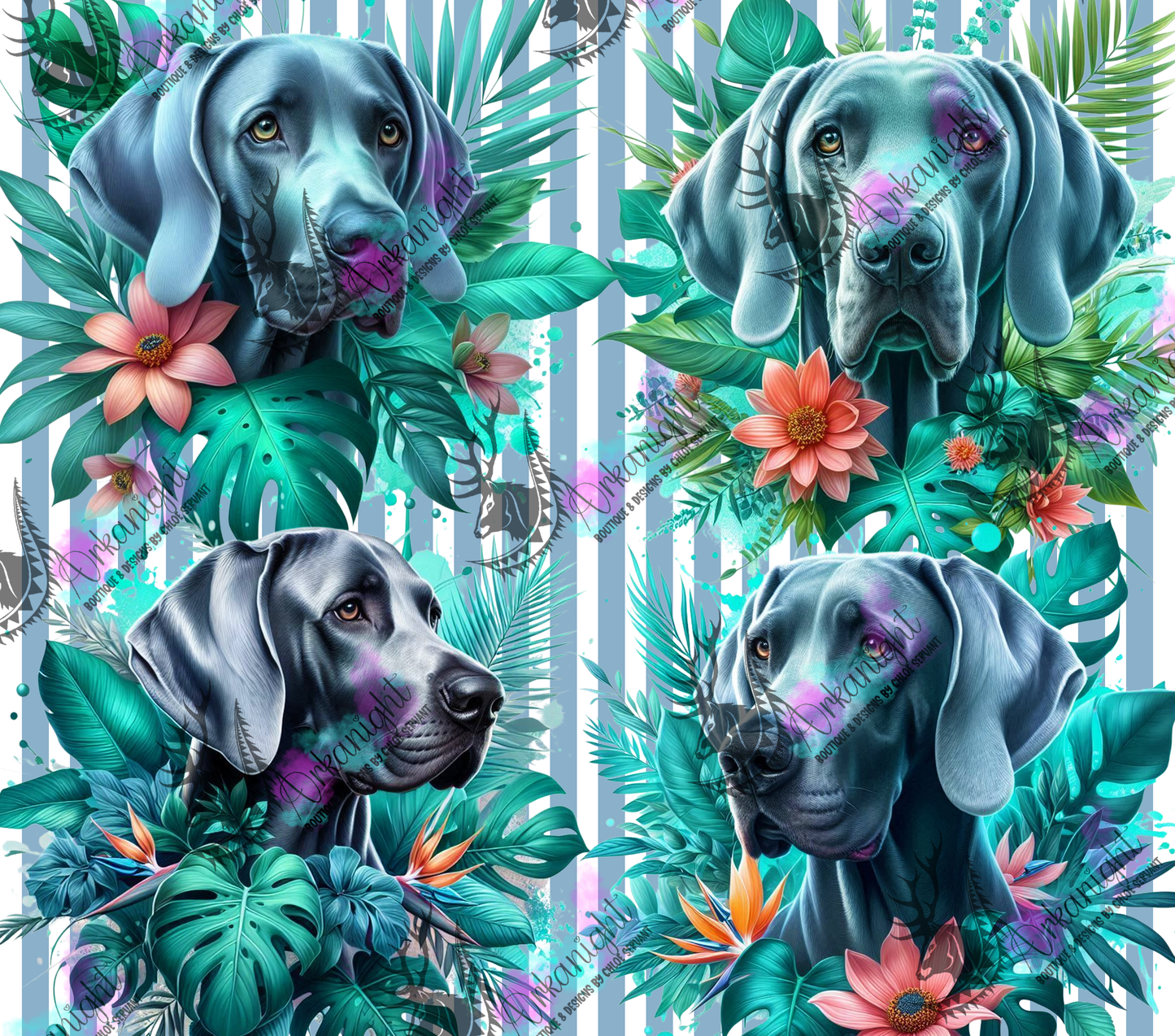 Numérique - Collection Monstera & Chien 2025 - Weimar