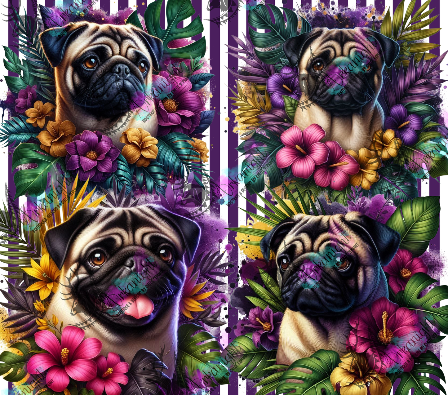 Numérique - Collection Monstera & Chien 2025 - Pug