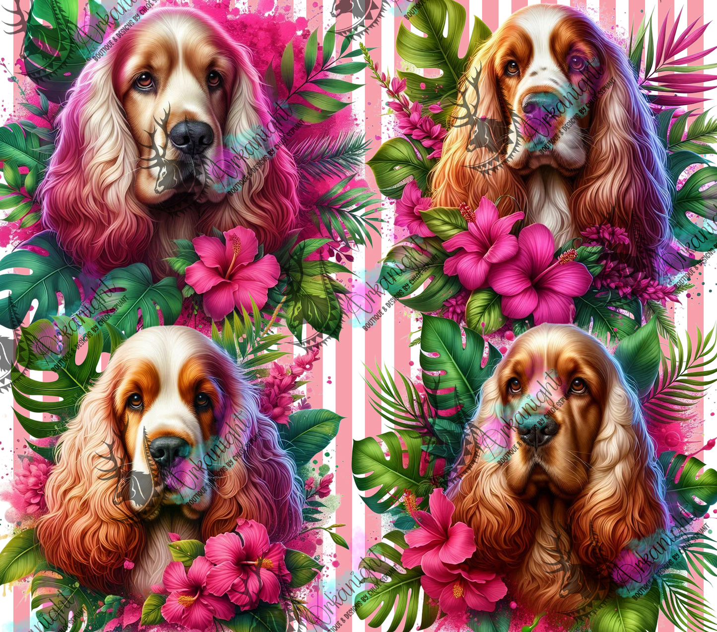 Numérique - Collection Monstera & Chien 2025 - English Cocker