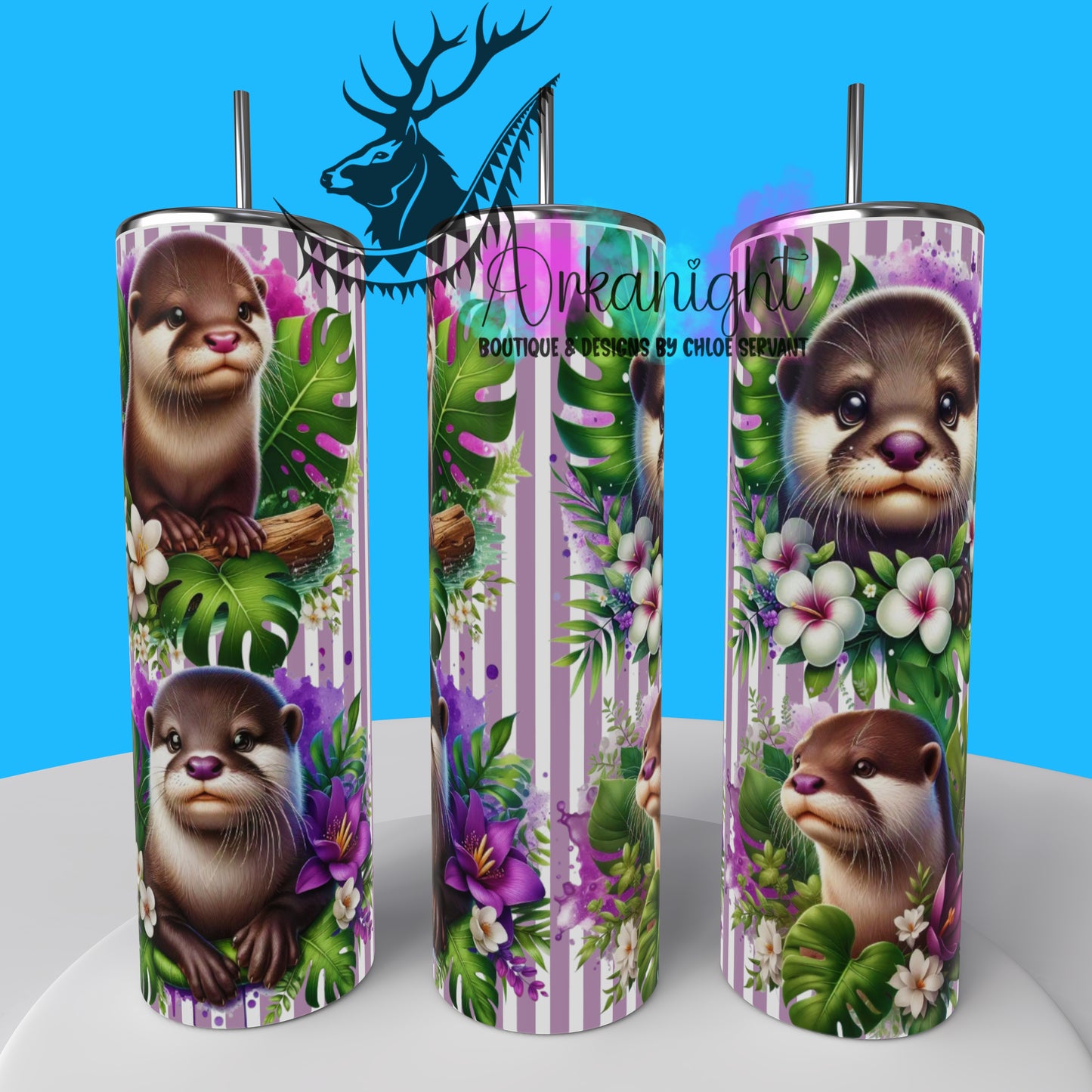 Gourde sur commande - Collection Monstera & Animals 2025 - Loutre 2.0