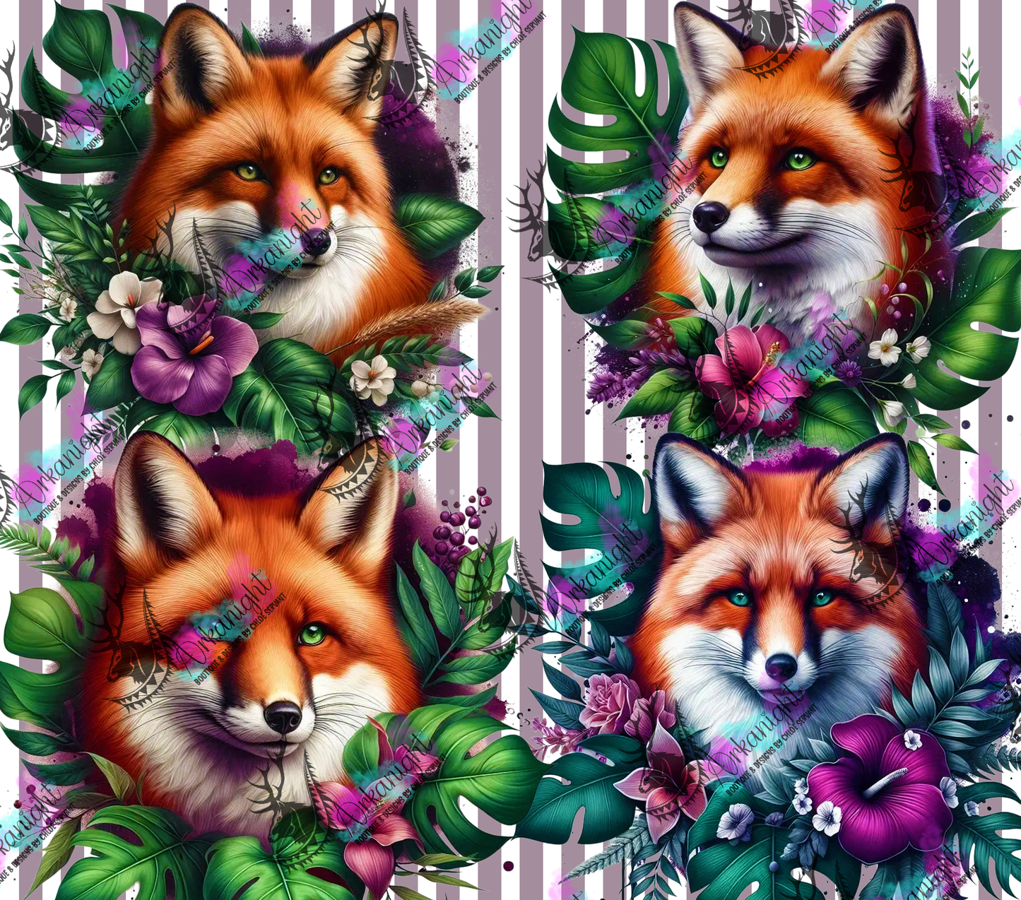 Numérique - Collection Monstera & Animals 2025 - Renard 2.0