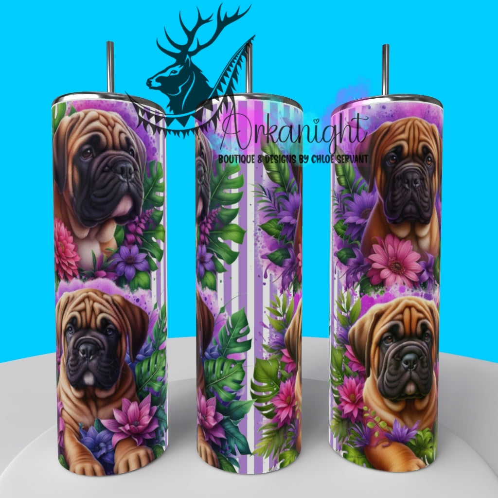 Gourde sur commande - Collection Monstera & Chiot 2025 - Bullmastiff