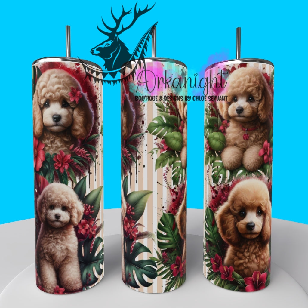 Gourde sur commande - Collection Monstera & Chiot 2025 - Small Poodle