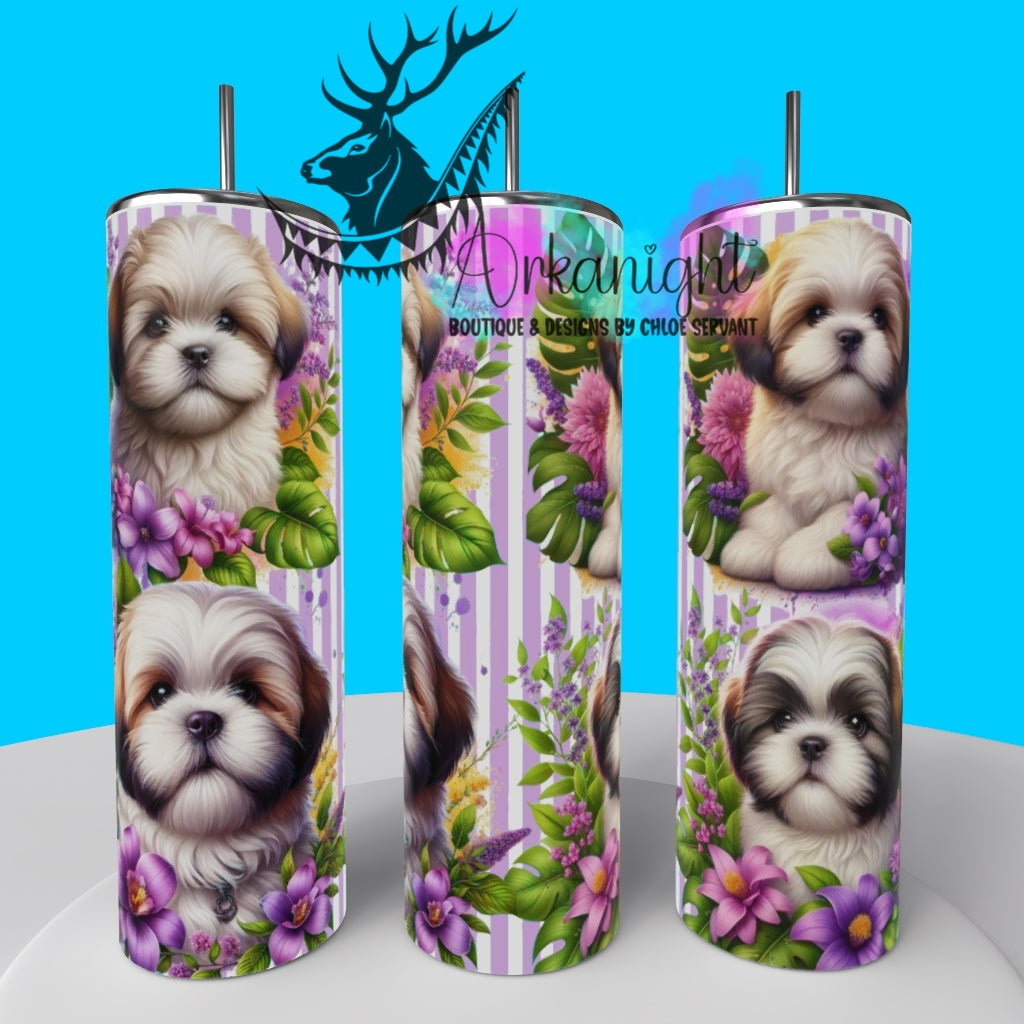 Gourde sur commande - Collection Monstera & Chiot 2025 - Shih Tzu