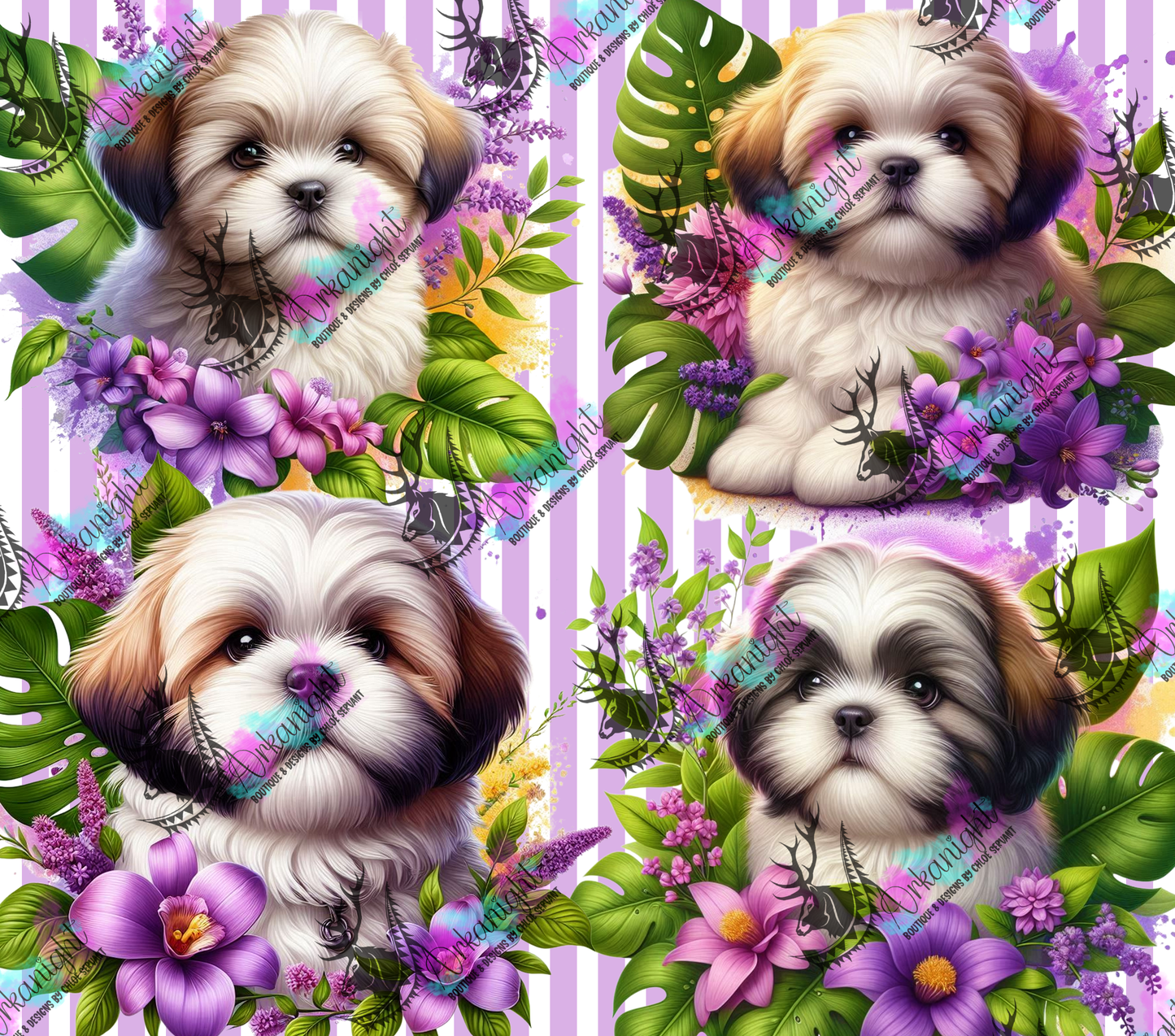 Numérique - Collection Monstera & Chiot 2025 - Shih Tzu