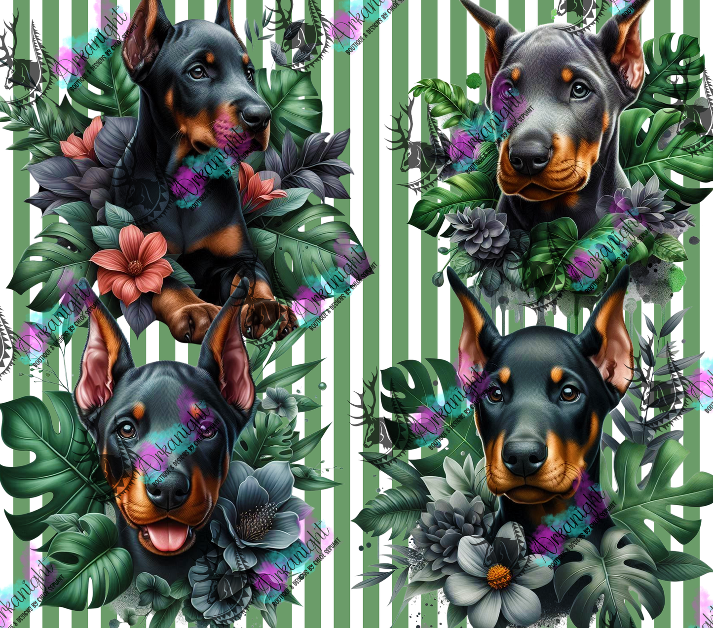 Numérique - Collection Monstera & Chiot 2025 - Doberman - Crop ears