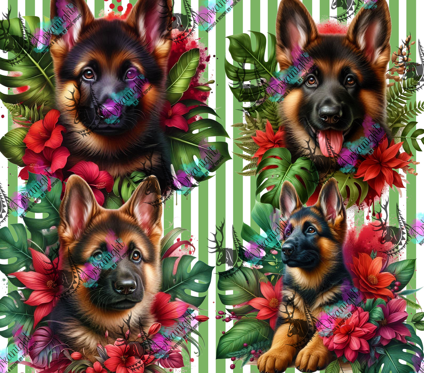 Numérique - Collection Monstera & Chiot 2025 - Berger Allemand