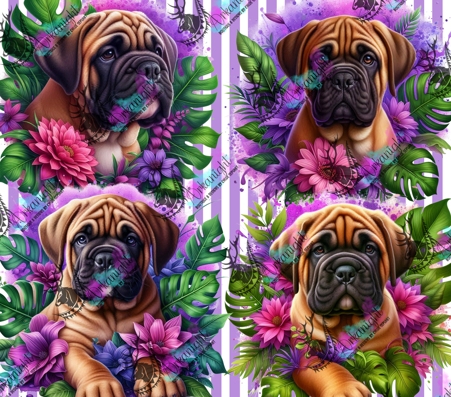 Numérique - Collection Monstera & Chiot 2025 - Bullmastiff