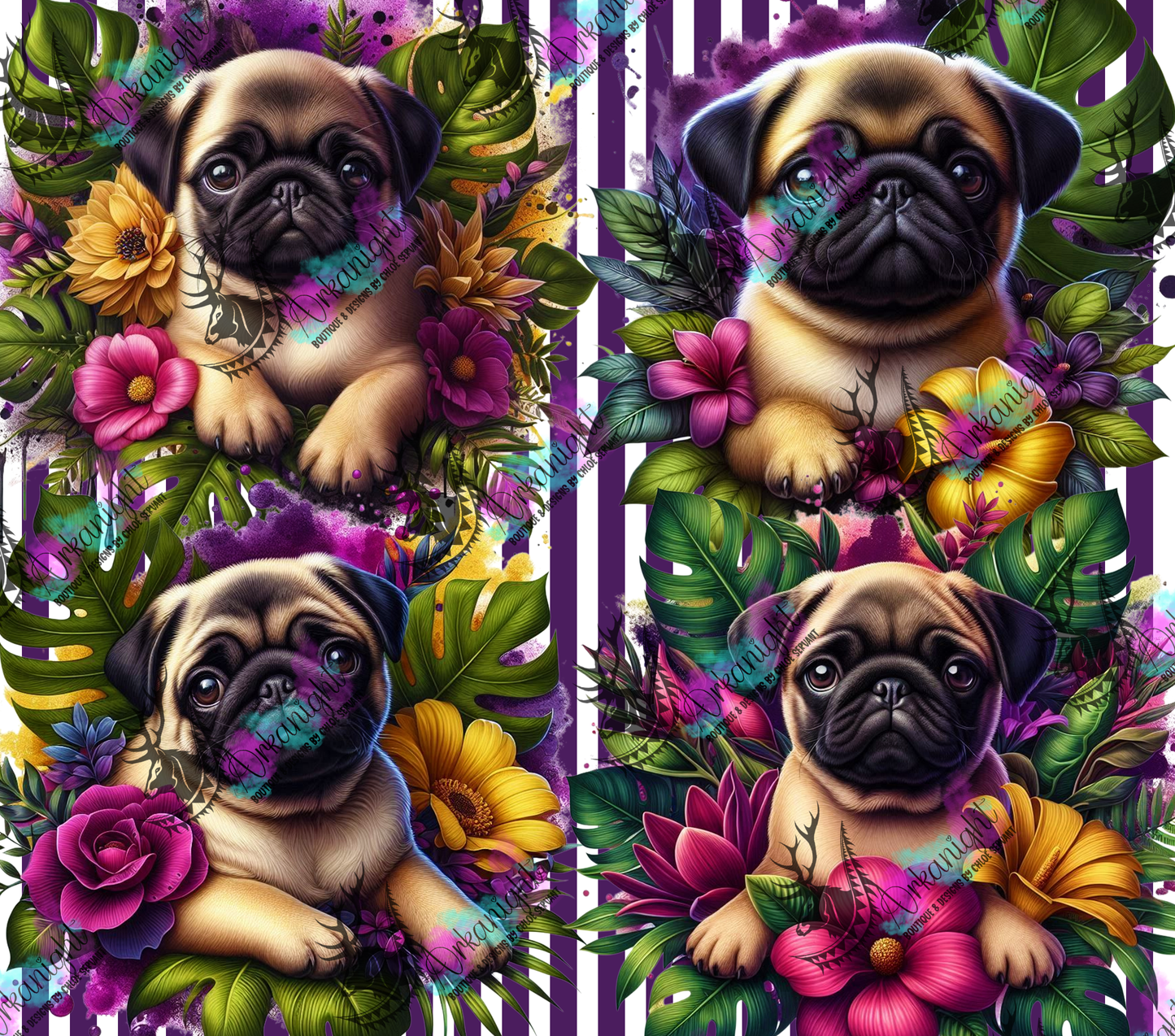Numérique - Collection Monstera & Chiot 2025 - Pug