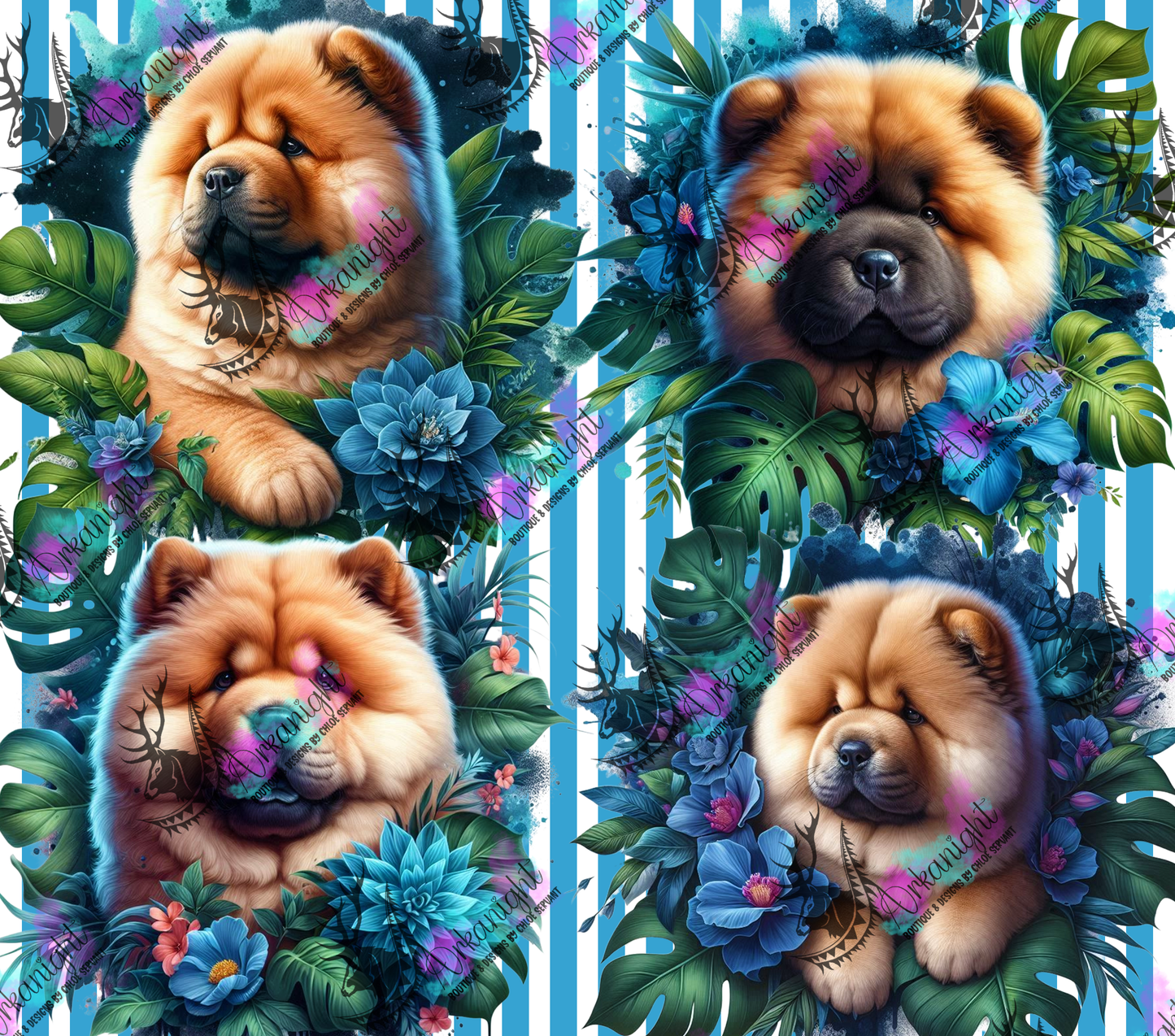 Numérique - Collection Monstera & Chiot 2025 - Chow Chow