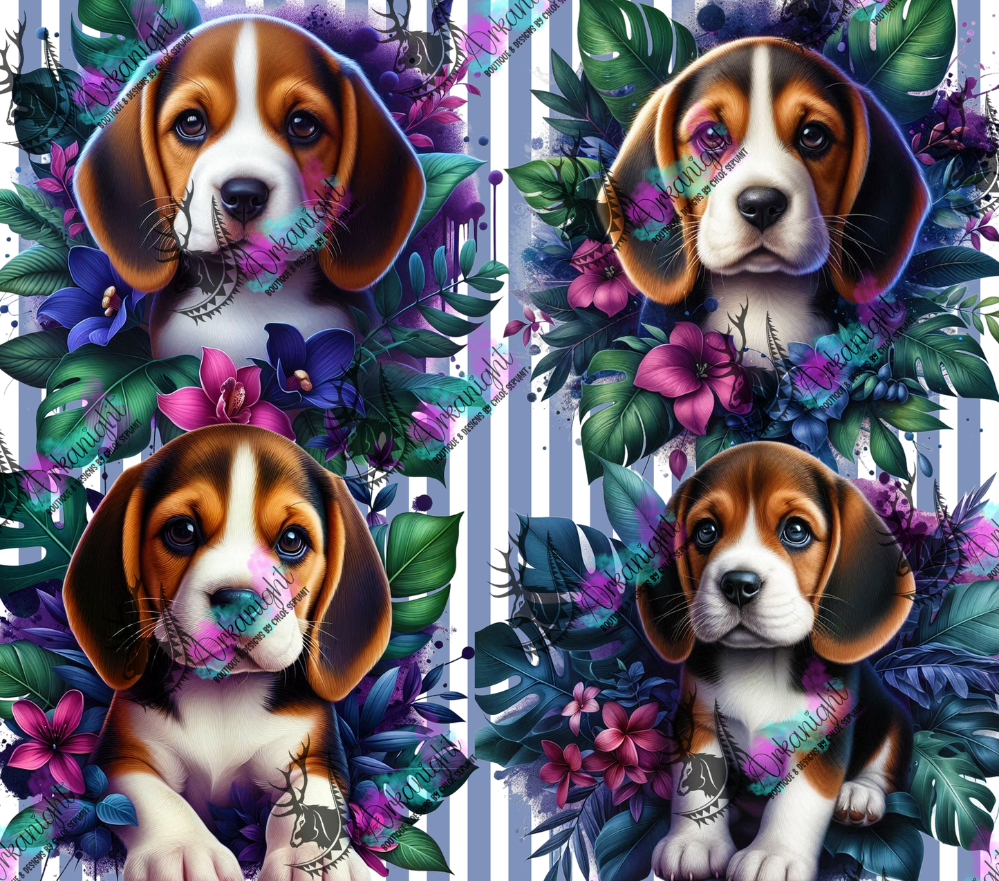 Numérique - Collection Monstera & Chiot 2025 - Beagle