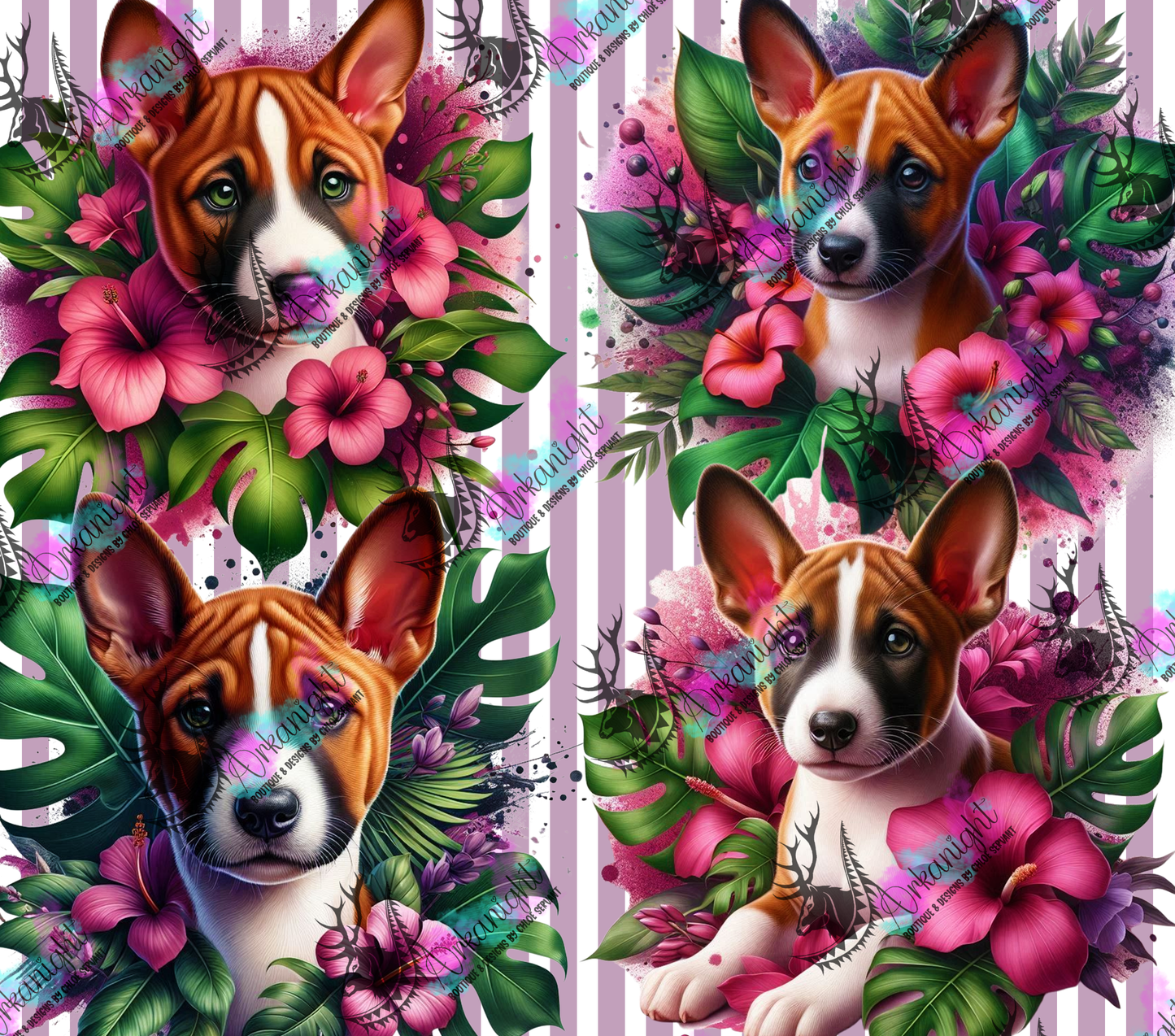 Numérique - Collection Monstera & Chiot 2025 - Basenji