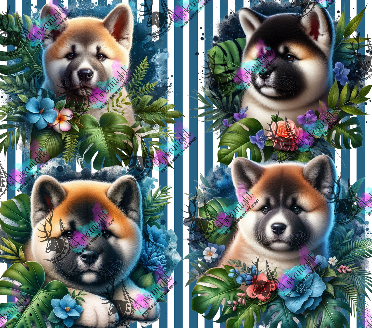 Numérique - Collection Monstera & Chiot 2025 - Akita