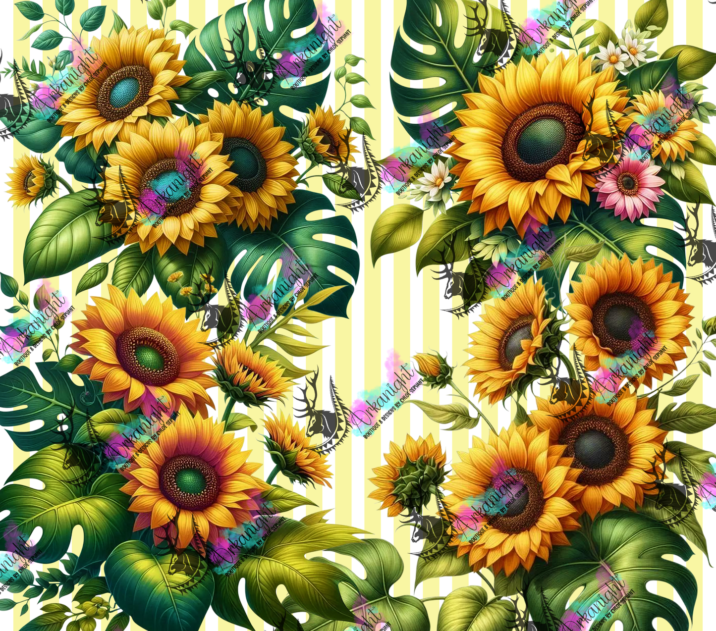 Numérique - Collection Monstera & Fleurs - Sunflower