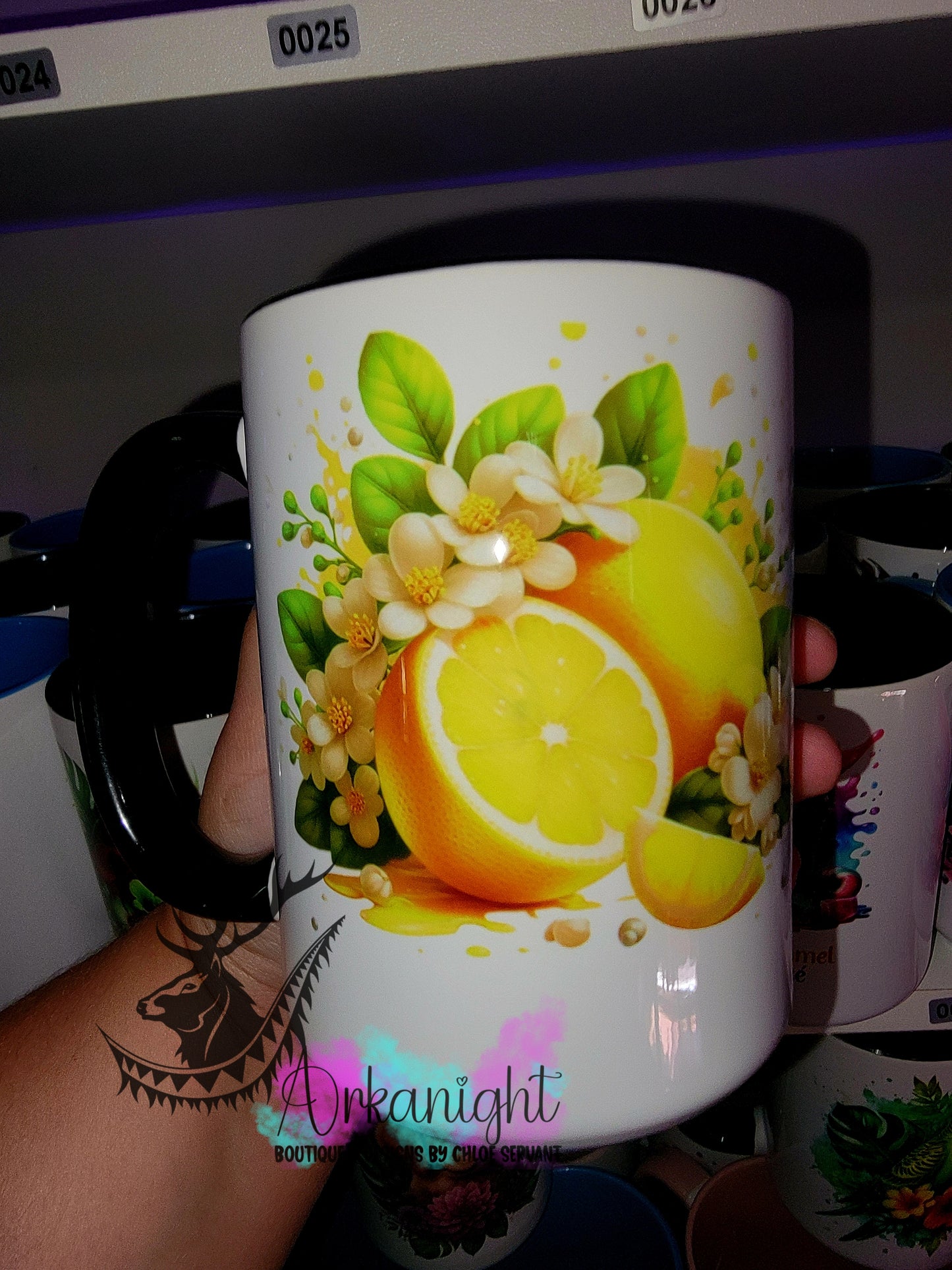 Tasse en céramique sur commande - Citron