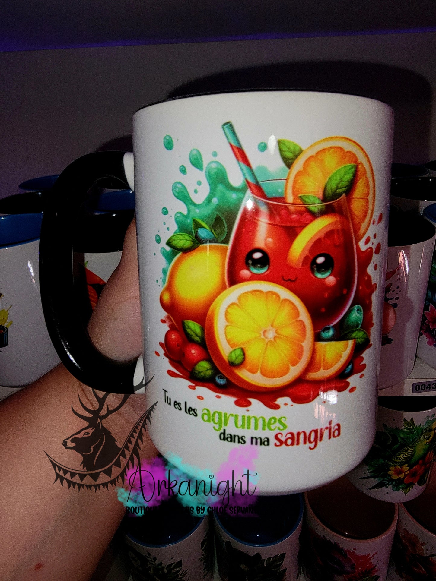 Tasse en céramique sur commande - Agrumes de ma Sangria