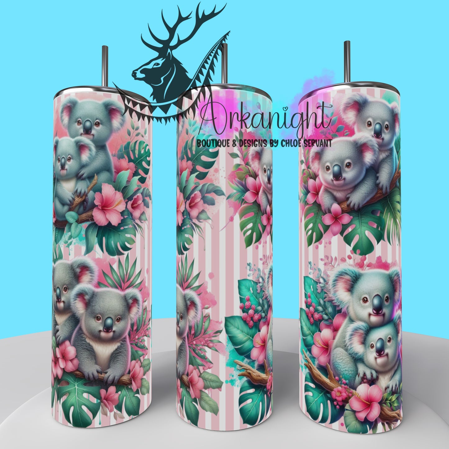 Gourde sur commande - Collection Monstera & Animals - Koala