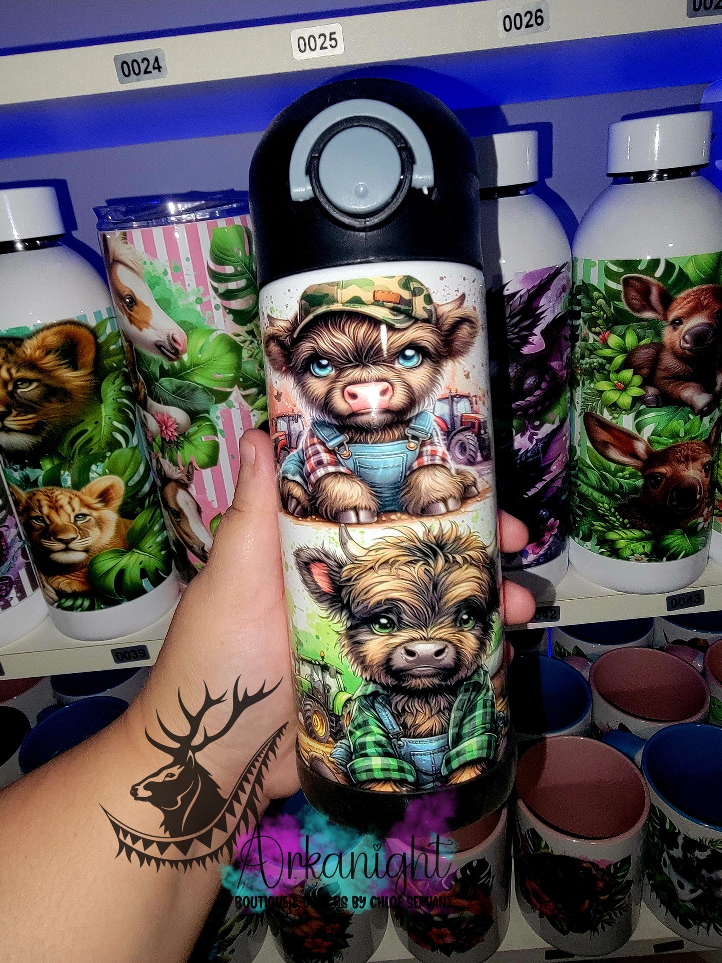 Gourde pour enfant - Sur Commande - Vaches Fermiers