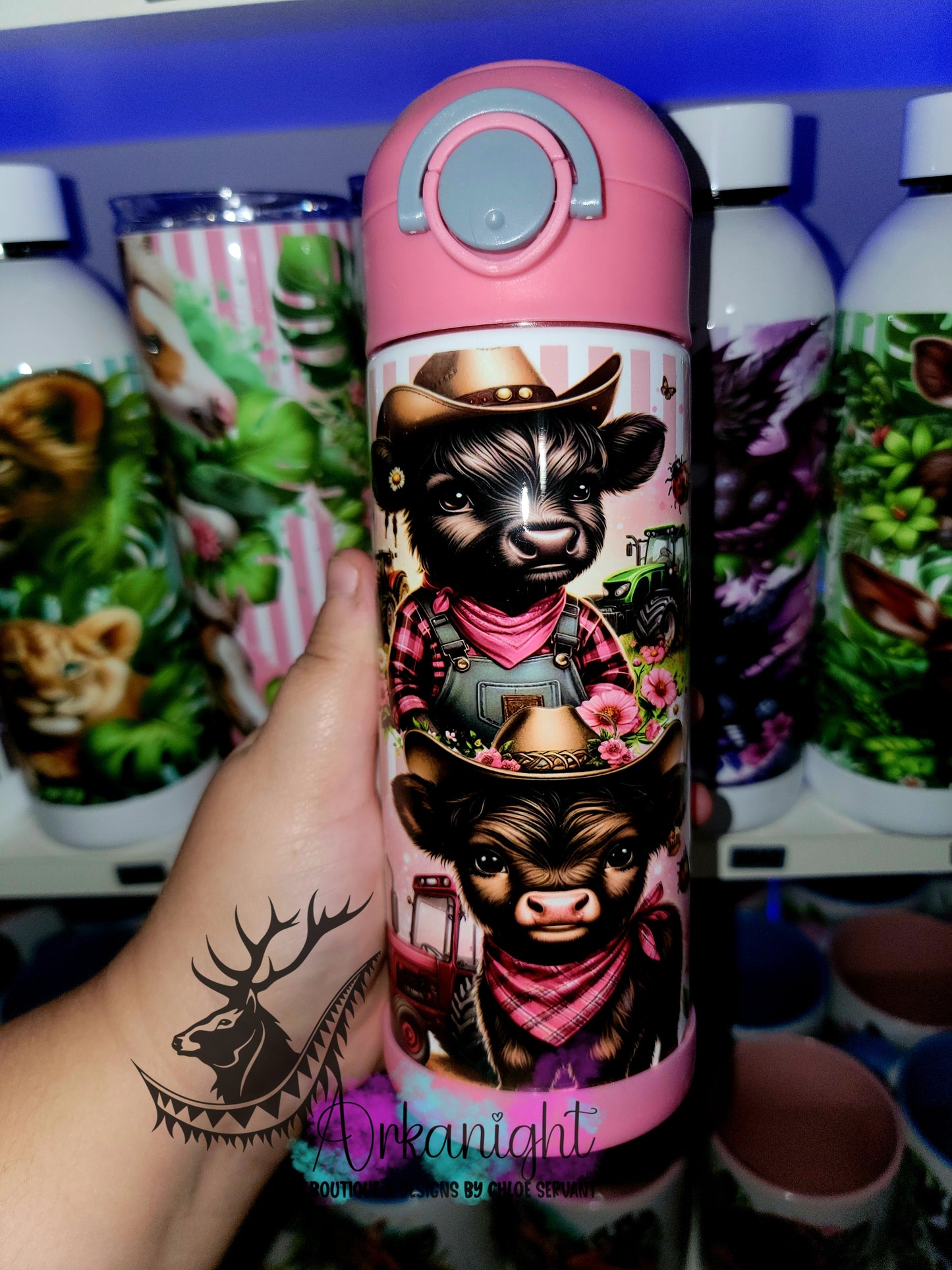 Gourde pour enfant - Sur Commande - Vache Fermières