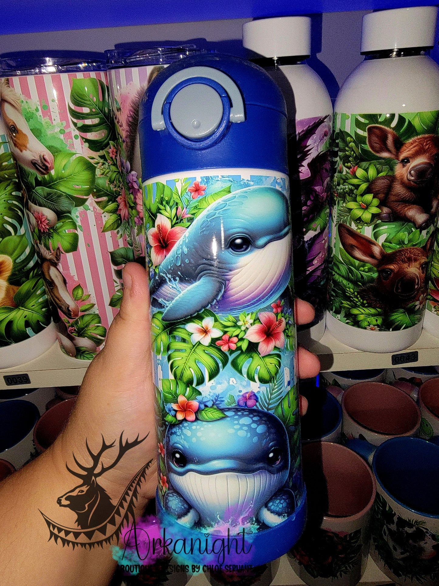 Gourde pour enfant - Sur Commande - Baleine