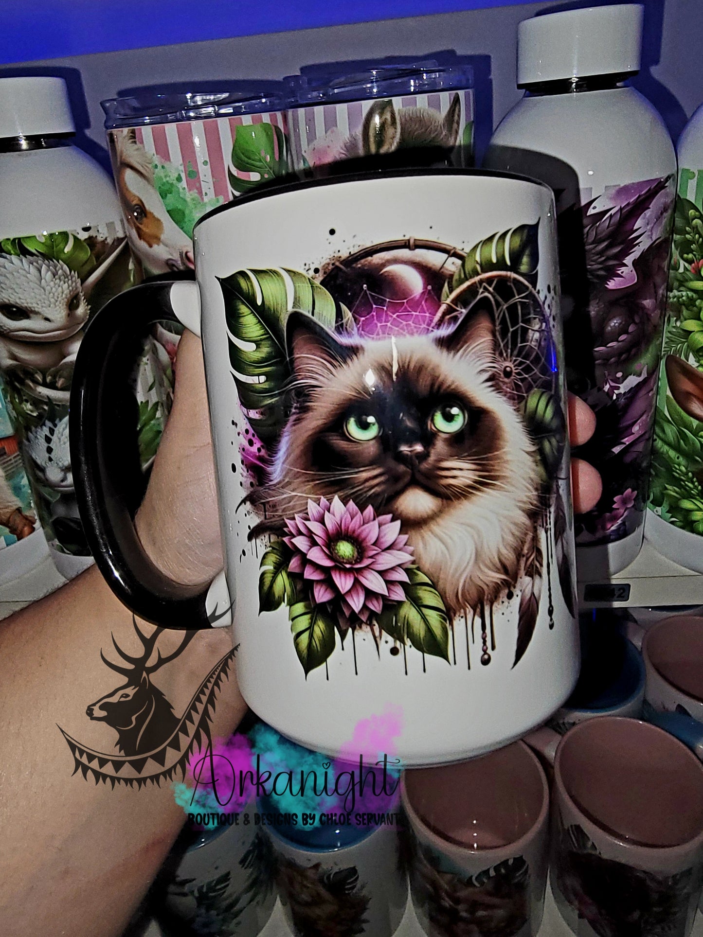 Tasse en céramique sur commande - Ragdoll Cat