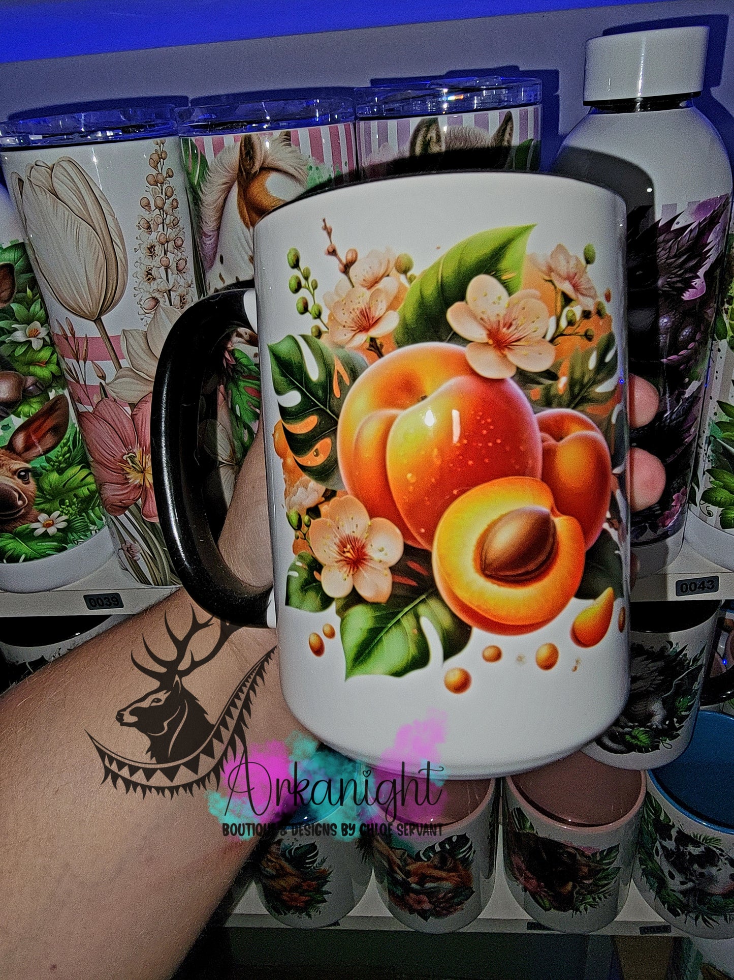 Tasse en céramique sur commande - Abricot