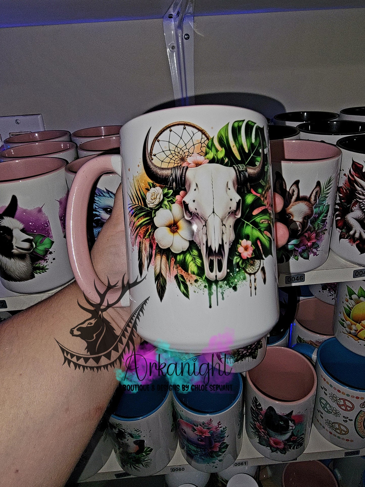 Tasse en céramique sur commande - Bramabull Boho Rose/orange/jaune