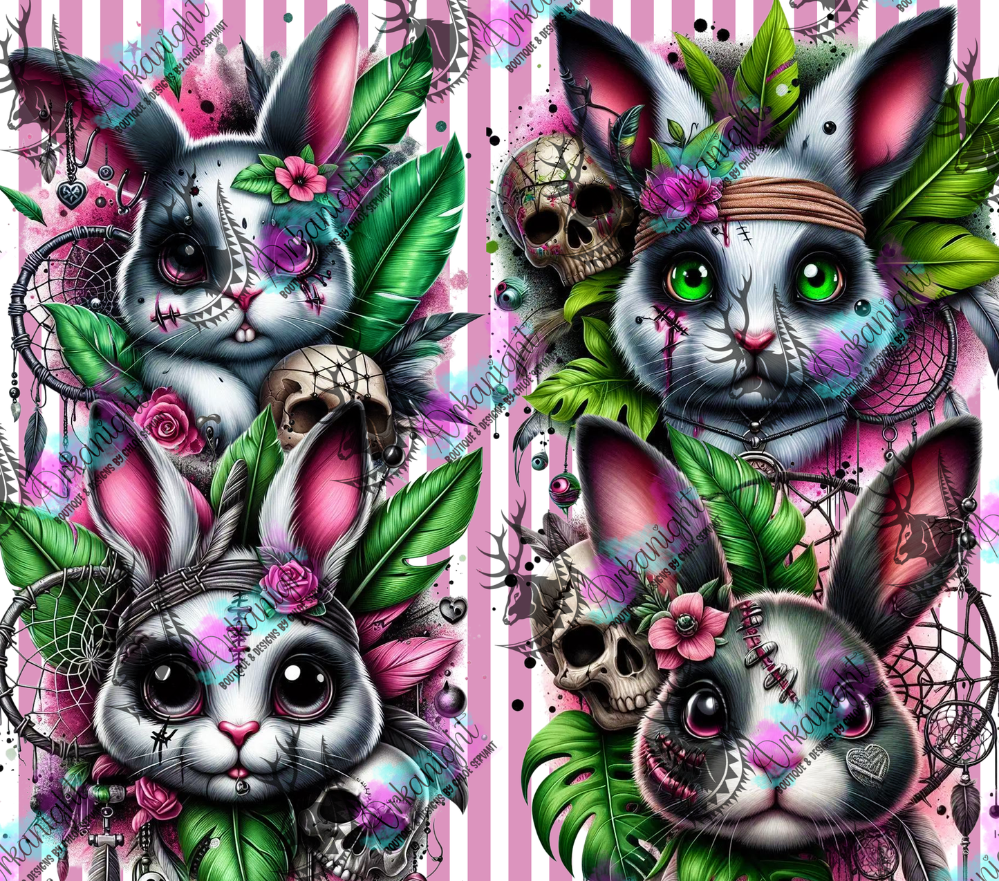 Numérique - Collection Monstera & Halloween 2025 - Lapin