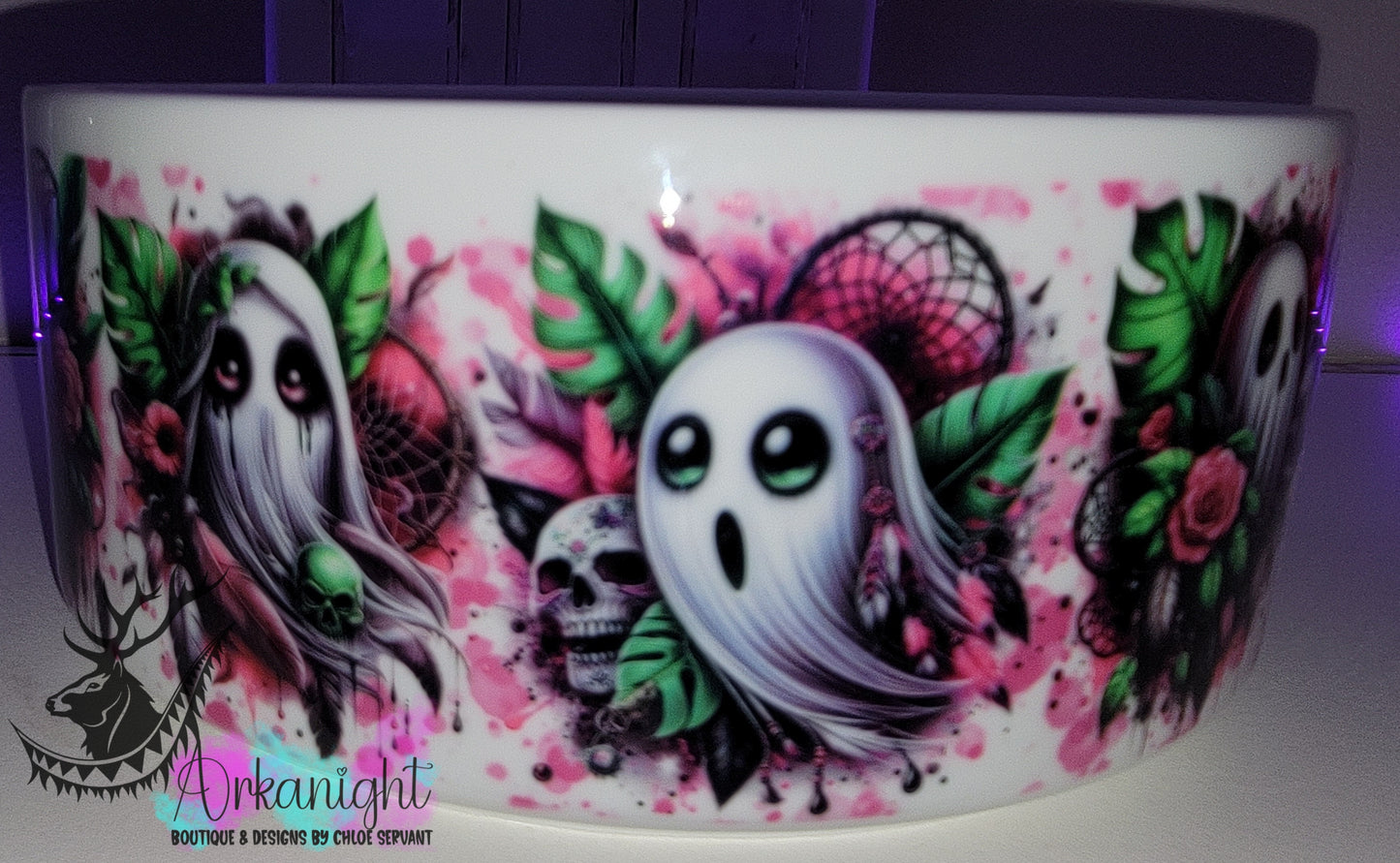 Gamelle en céramique sur commande - Fantome Rose