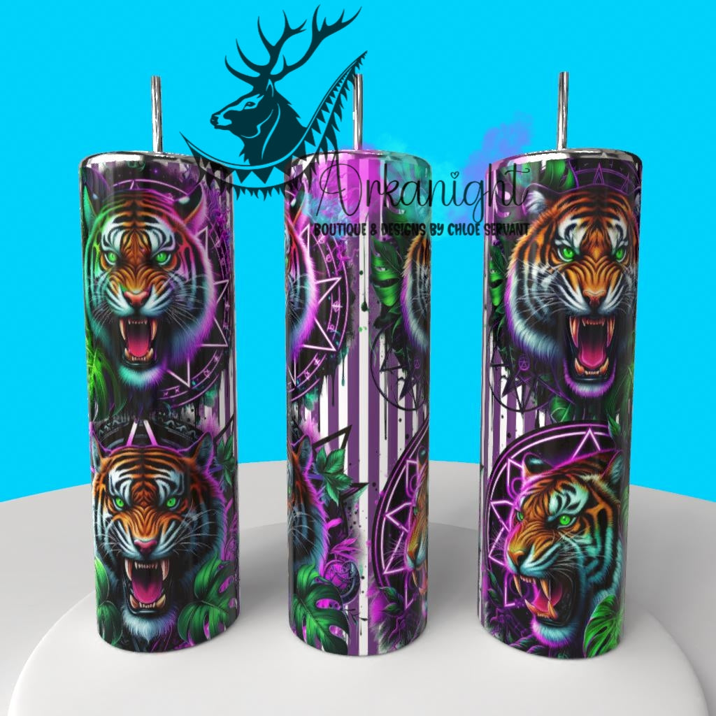 Gourde sur commande - Collection Monstera & Halloween 2025 - Psycho Tiger