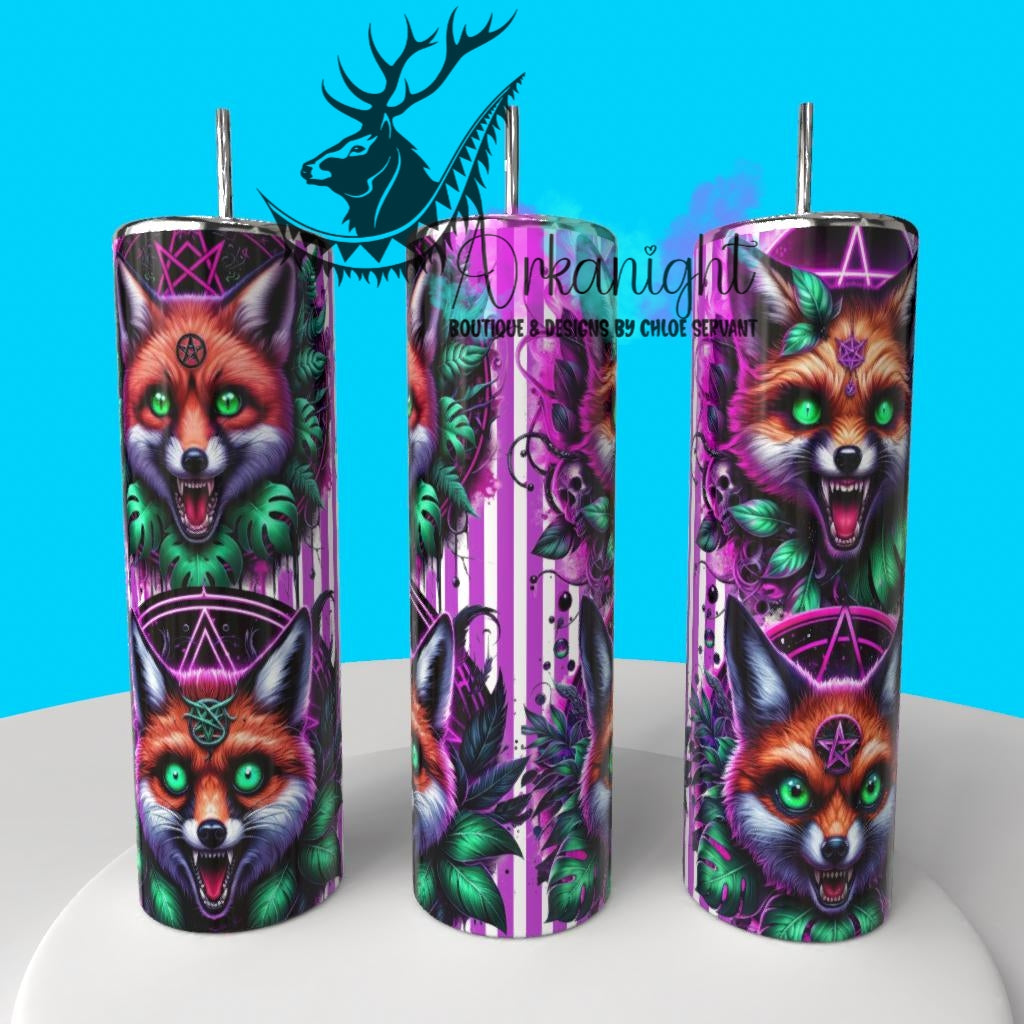 Gourde sur commande - Collection Monstera & Halloween 2025 - Psycho Fox