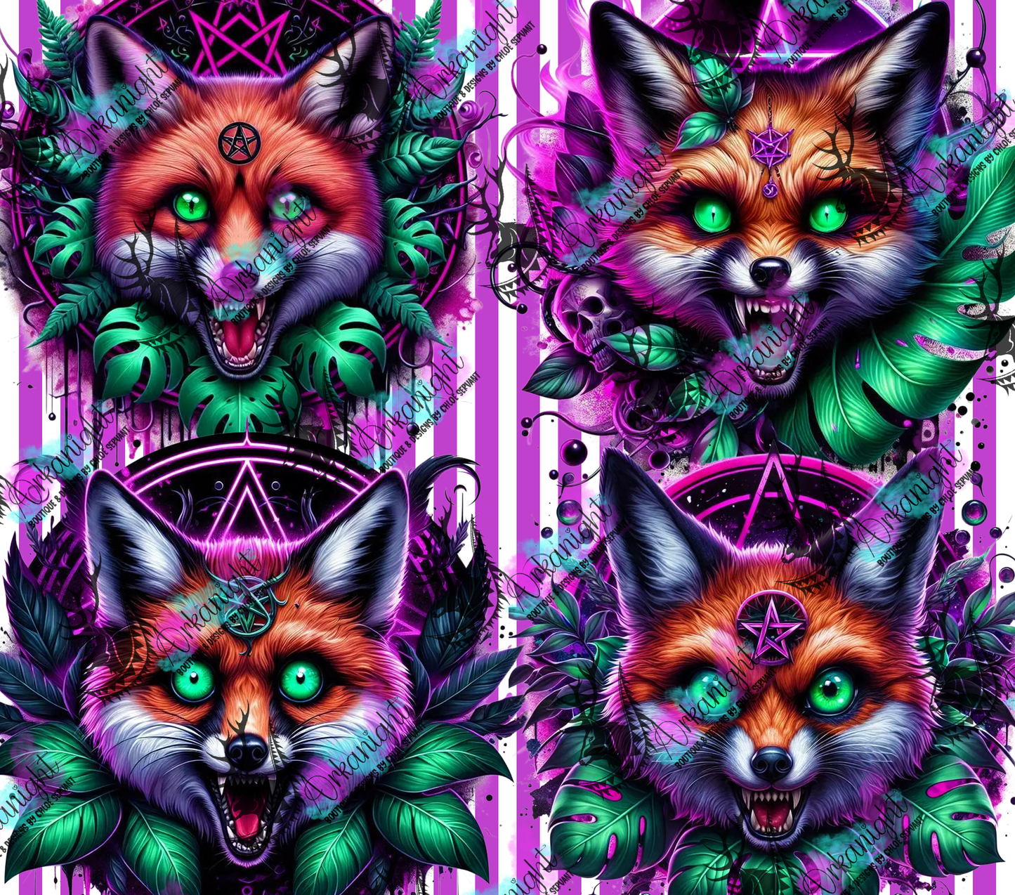 Numérique - Collection Monstera & Halloween 2025 - Psycho Fox