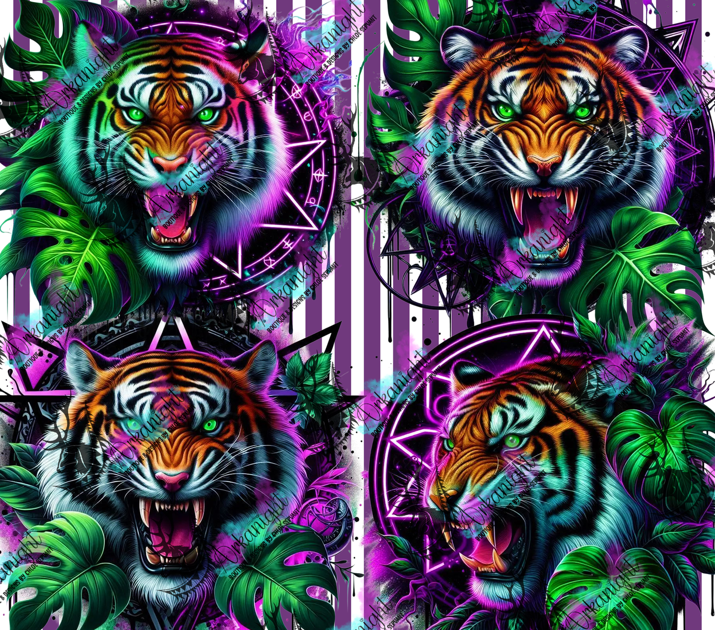 Numérique - Collection Monstera & Halloween 2025 - Psycho Tiger